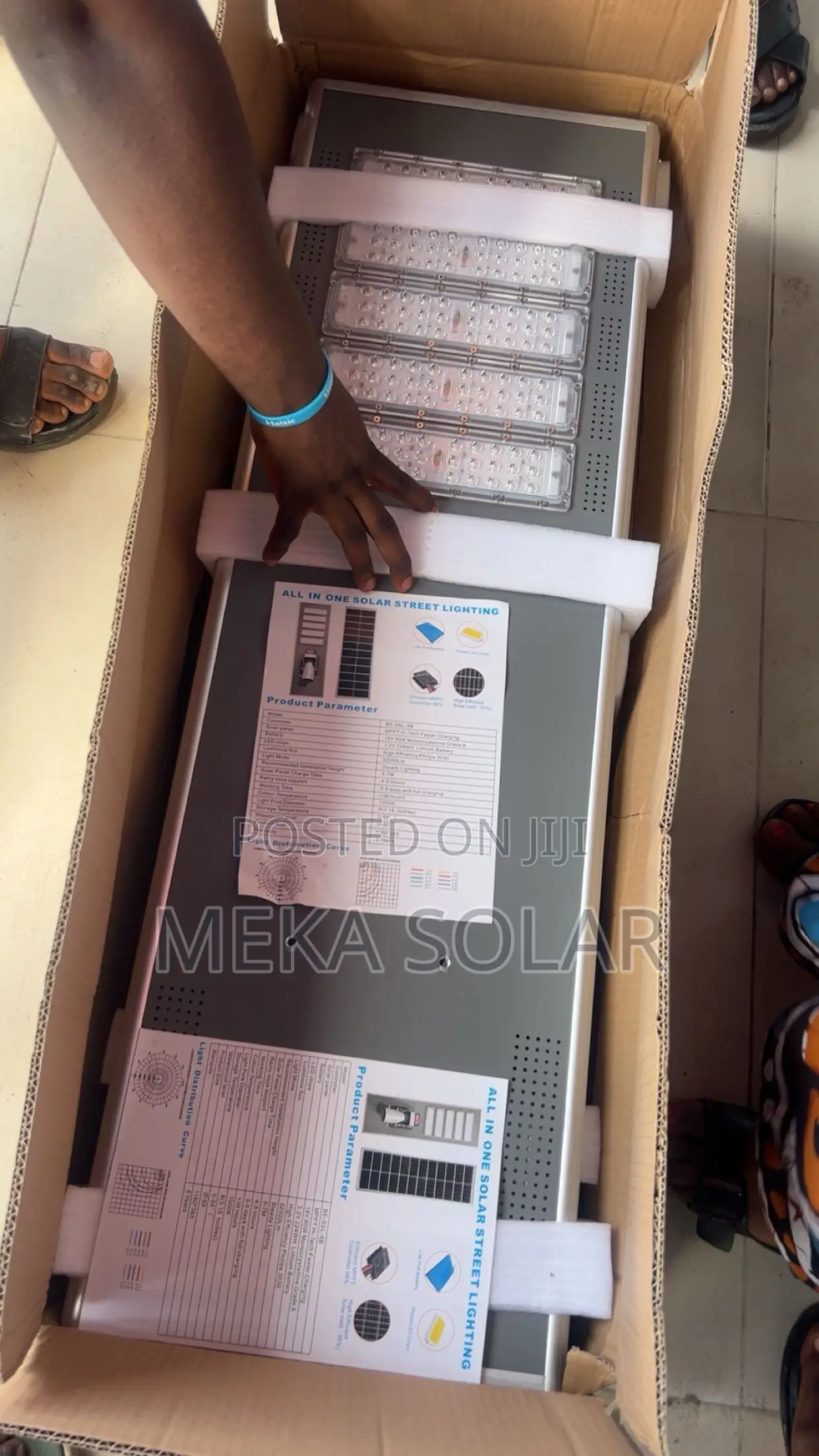 Benita Solar Streetlight 500w (All-in-One) Industrial