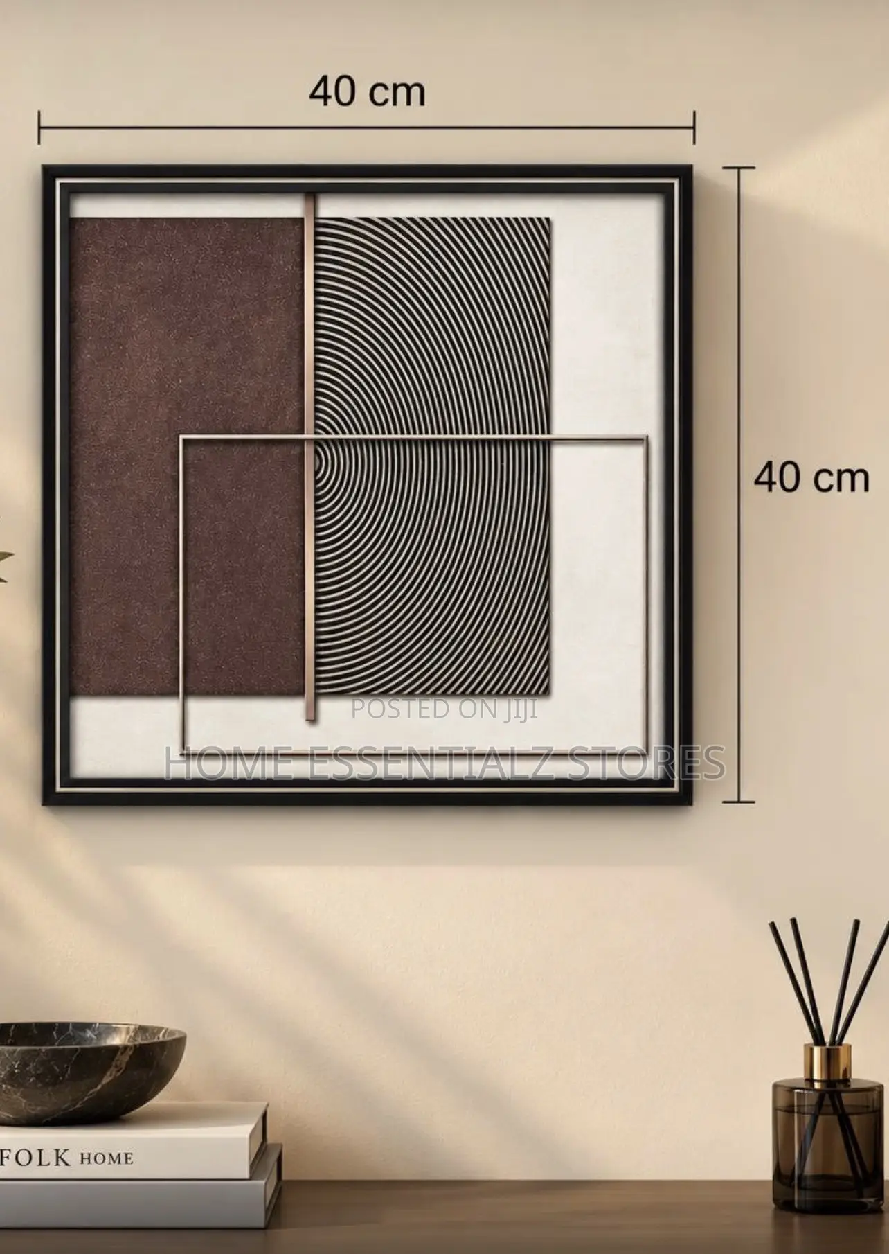 Luxury Framed Wall Art Set - Modern Canvas Wall Decor With Gold Frame