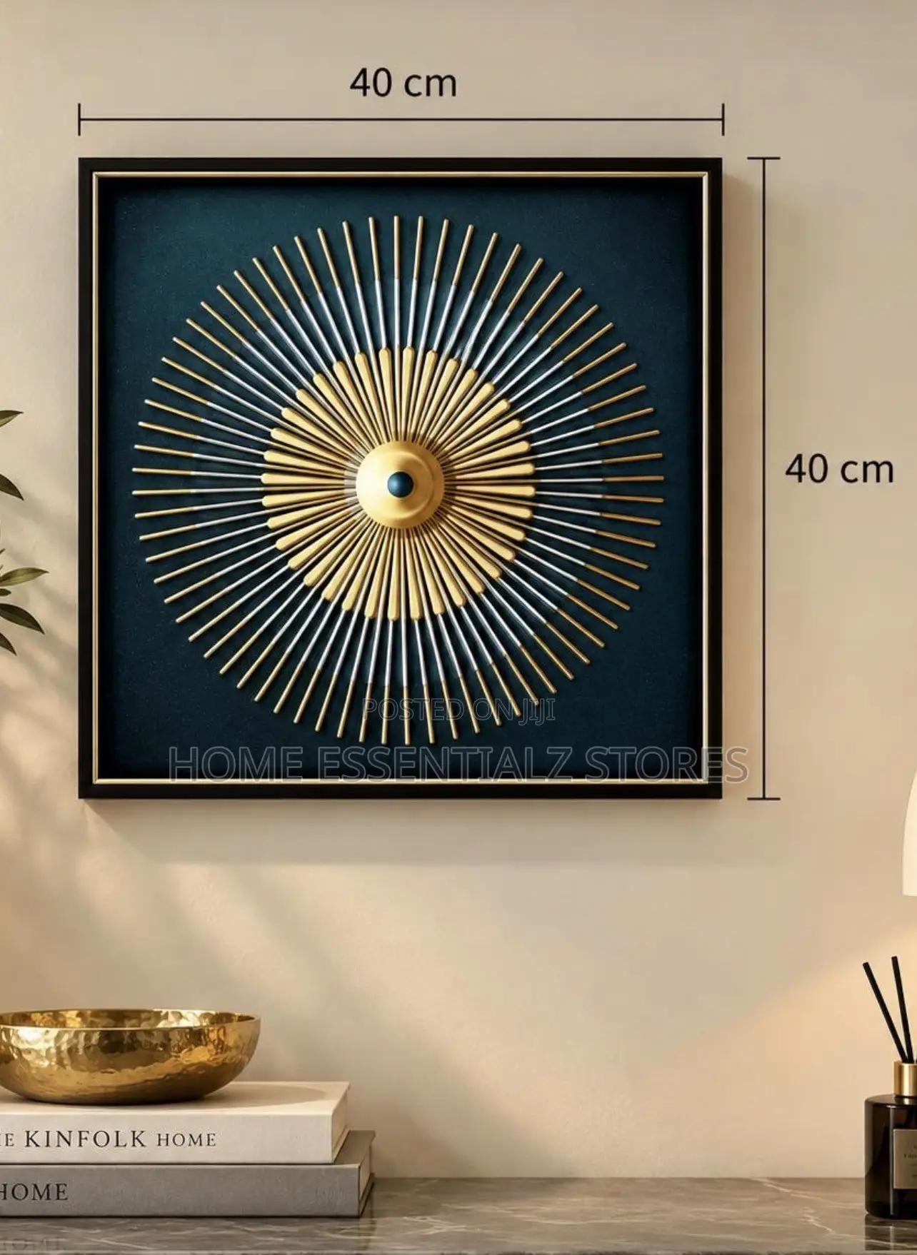 Luxury Framed Wall Art Set - Modern Canvas Wall Decor With Gold Frame