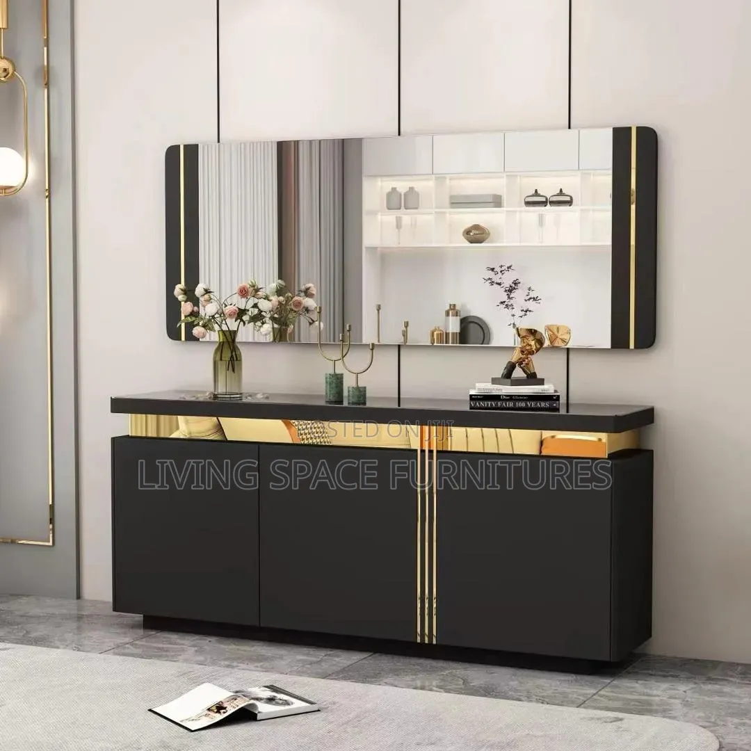 Classic Modern Sideboard With Mirror Full Set