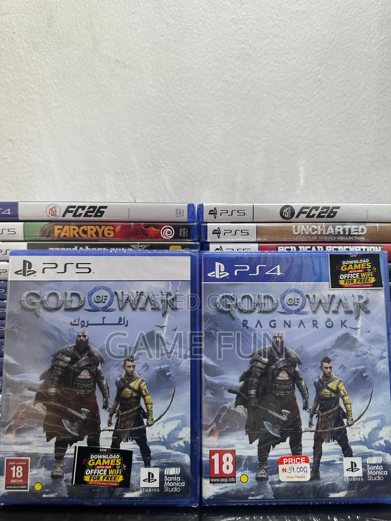 God of War Ragnarok PS5 PS4 CD Disc Playstation Games
