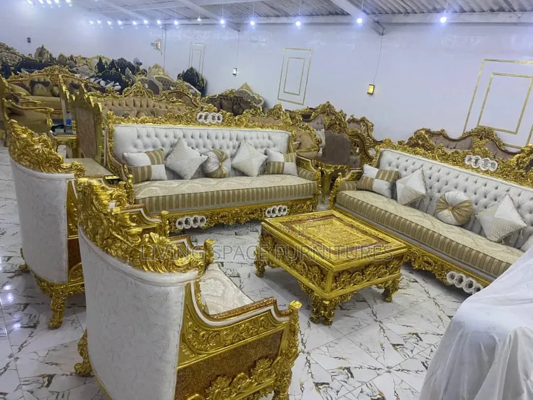 Egyptian Royal Sofa Chairs by 10seaters With Center Table Full Set