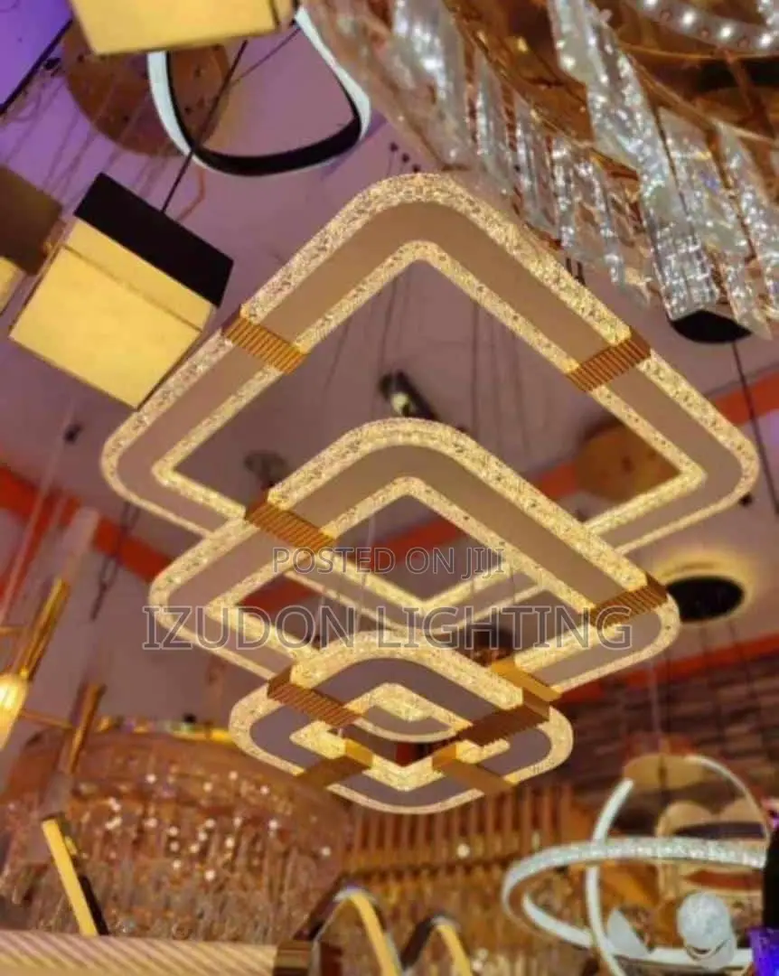 Exotic LED Square Chandelier Light