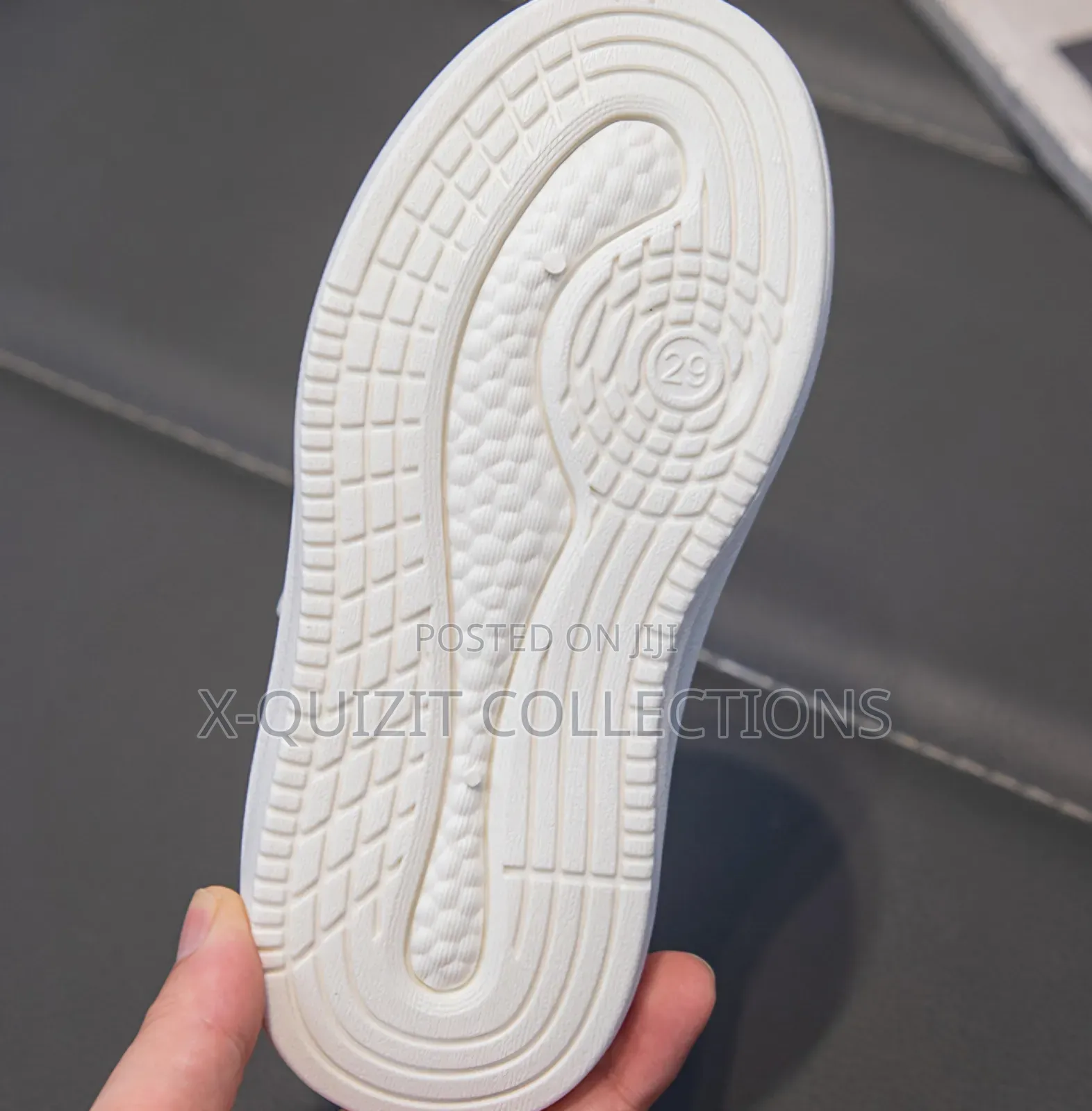Kids Velcro White Sneakers