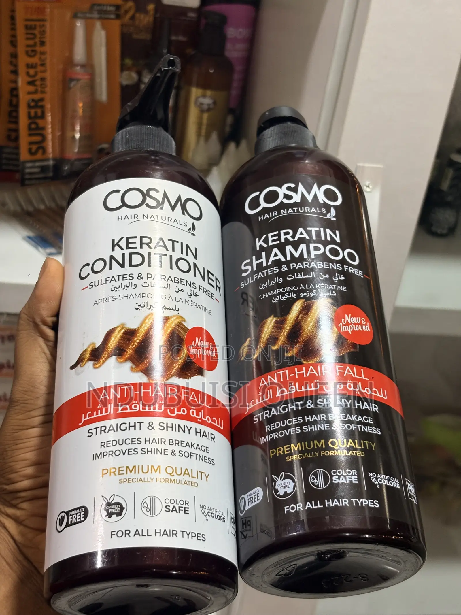 Cosmo Keratin Conditioner and Shampoo