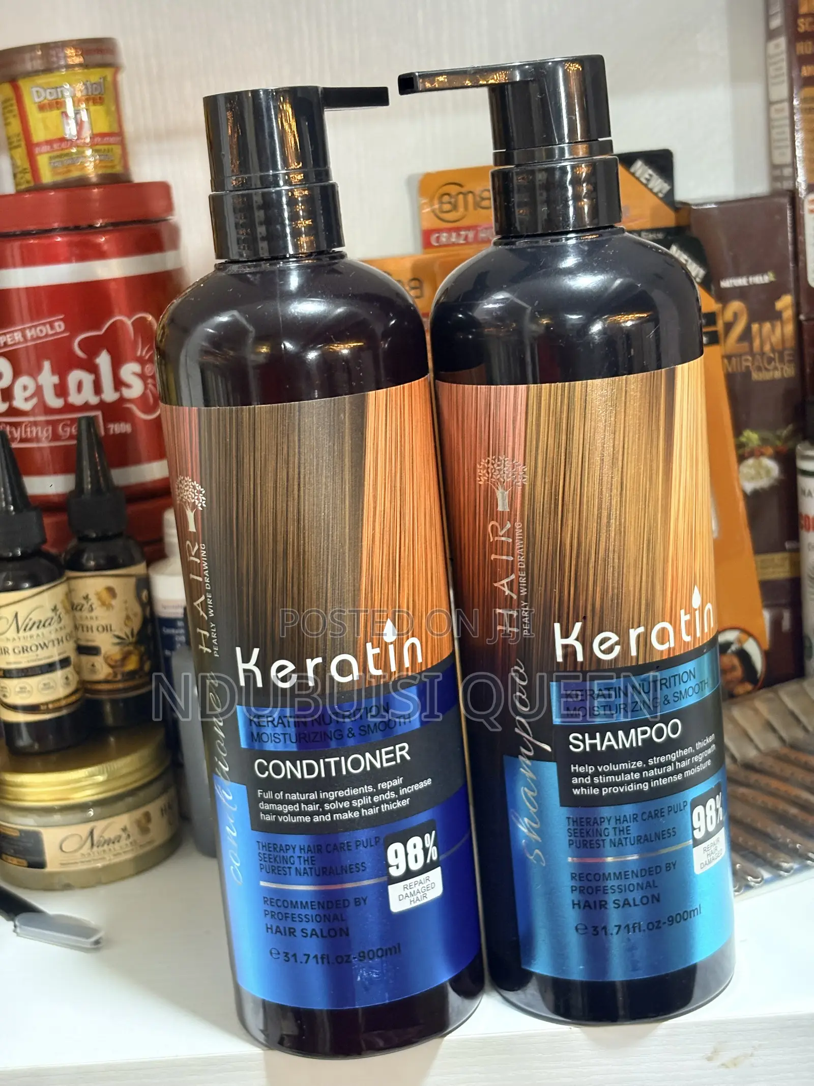 Keratin Shampoo and Conditioner