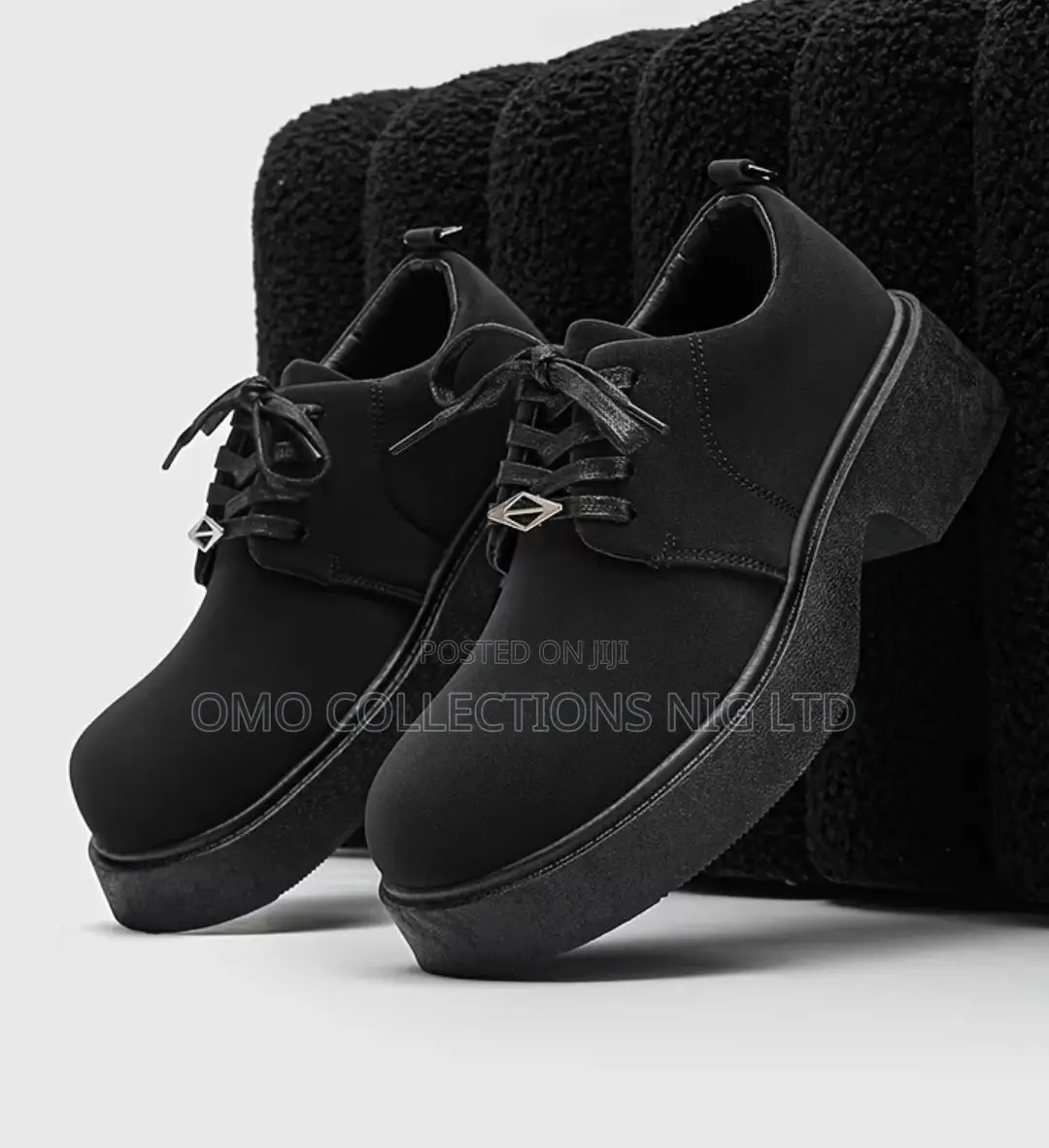UrbanEdge Men’s Faux Leather Platform Lace-Up Shoes – Fully Boxed