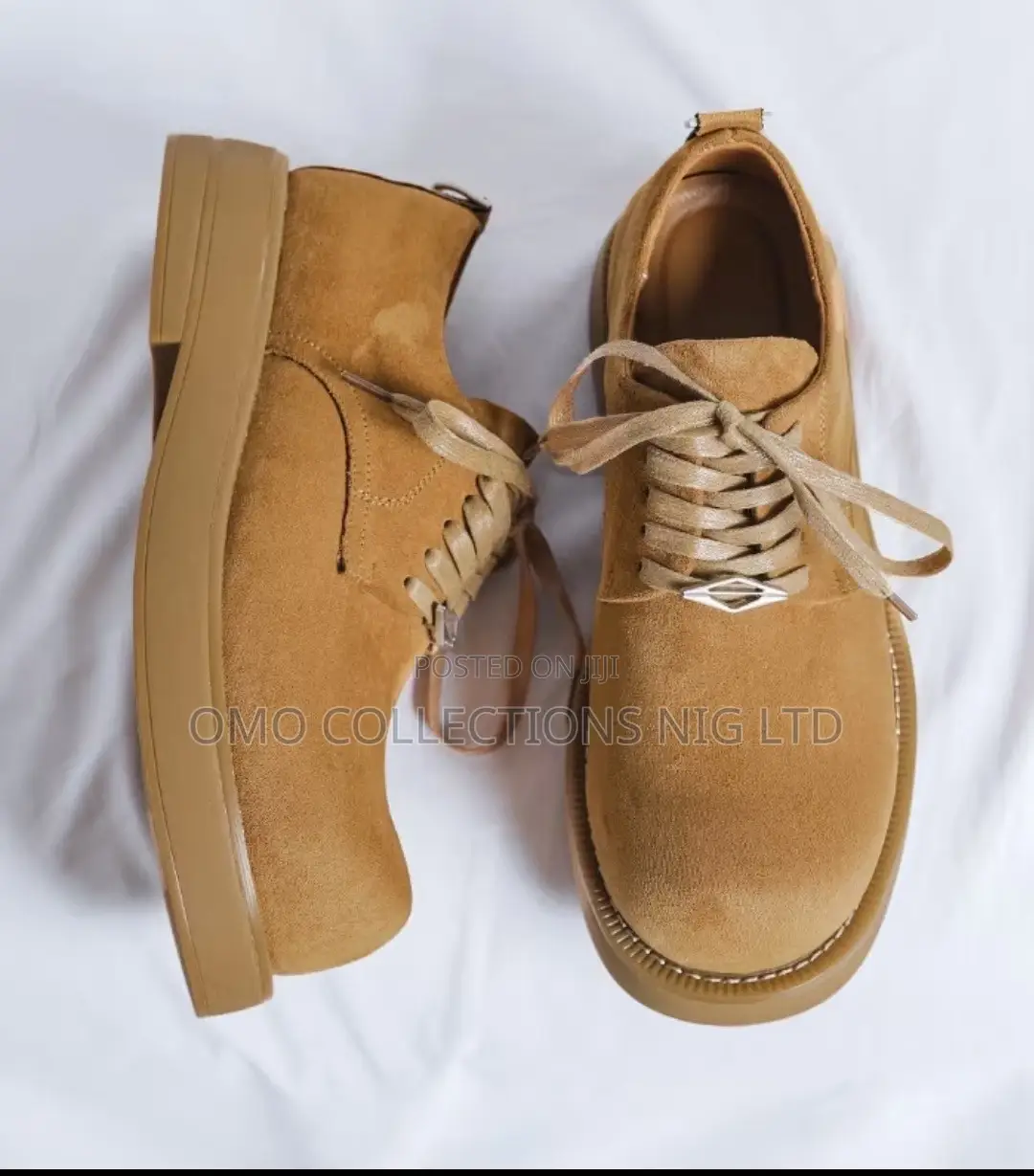 UrbanEdge Men’s Faux Leather Platform Lace-Up Shoes – Fully Boxed