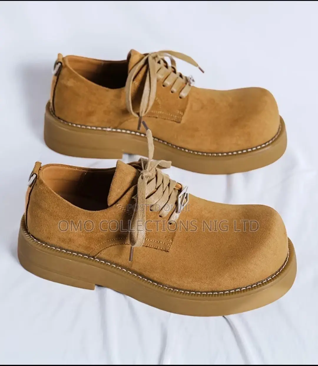 UrbanEdge Men’s Faux Leather Platform Lace-Up Shoes – Fully Boxed