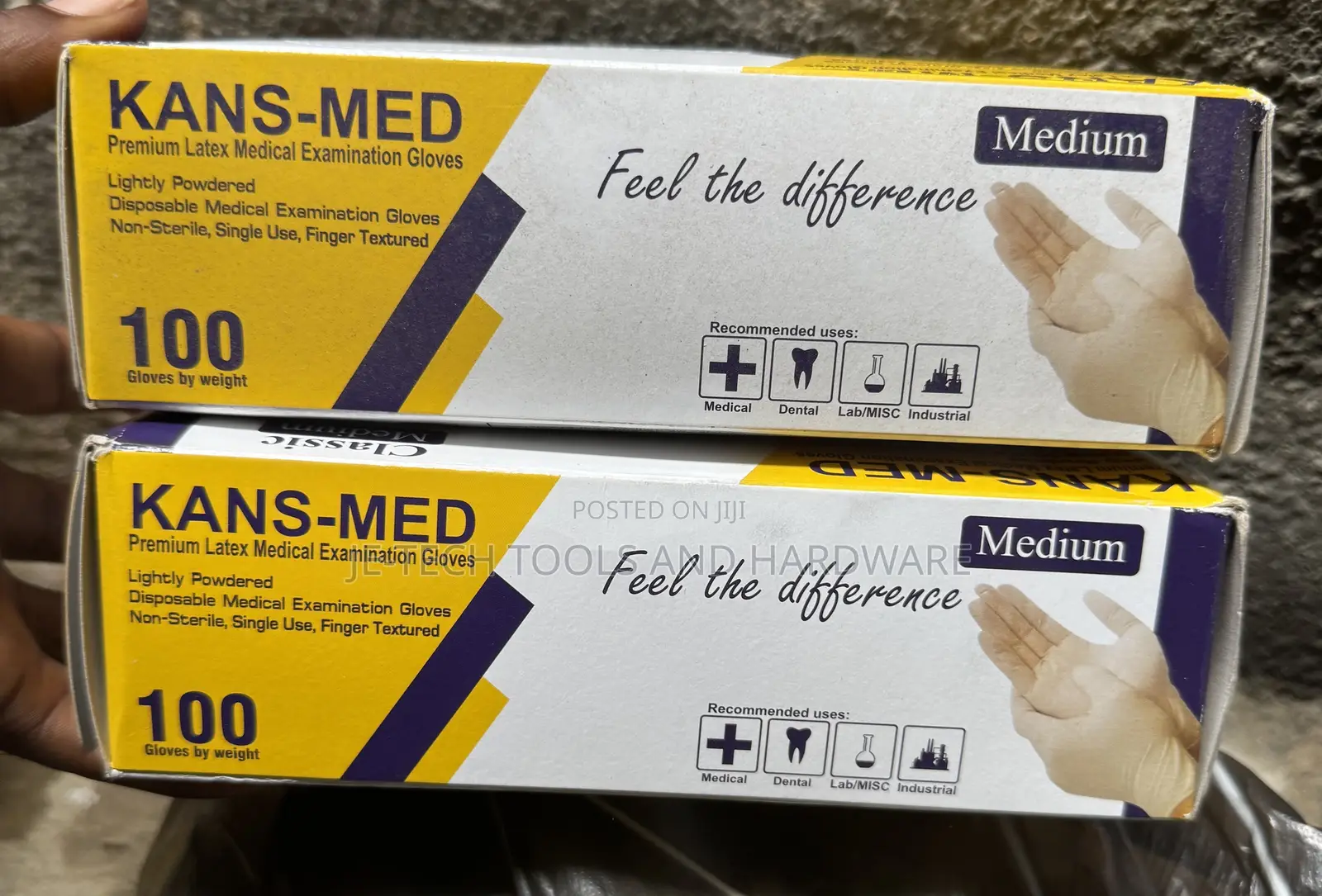 Kans-Med Premium Latex Medical Examination Gloves