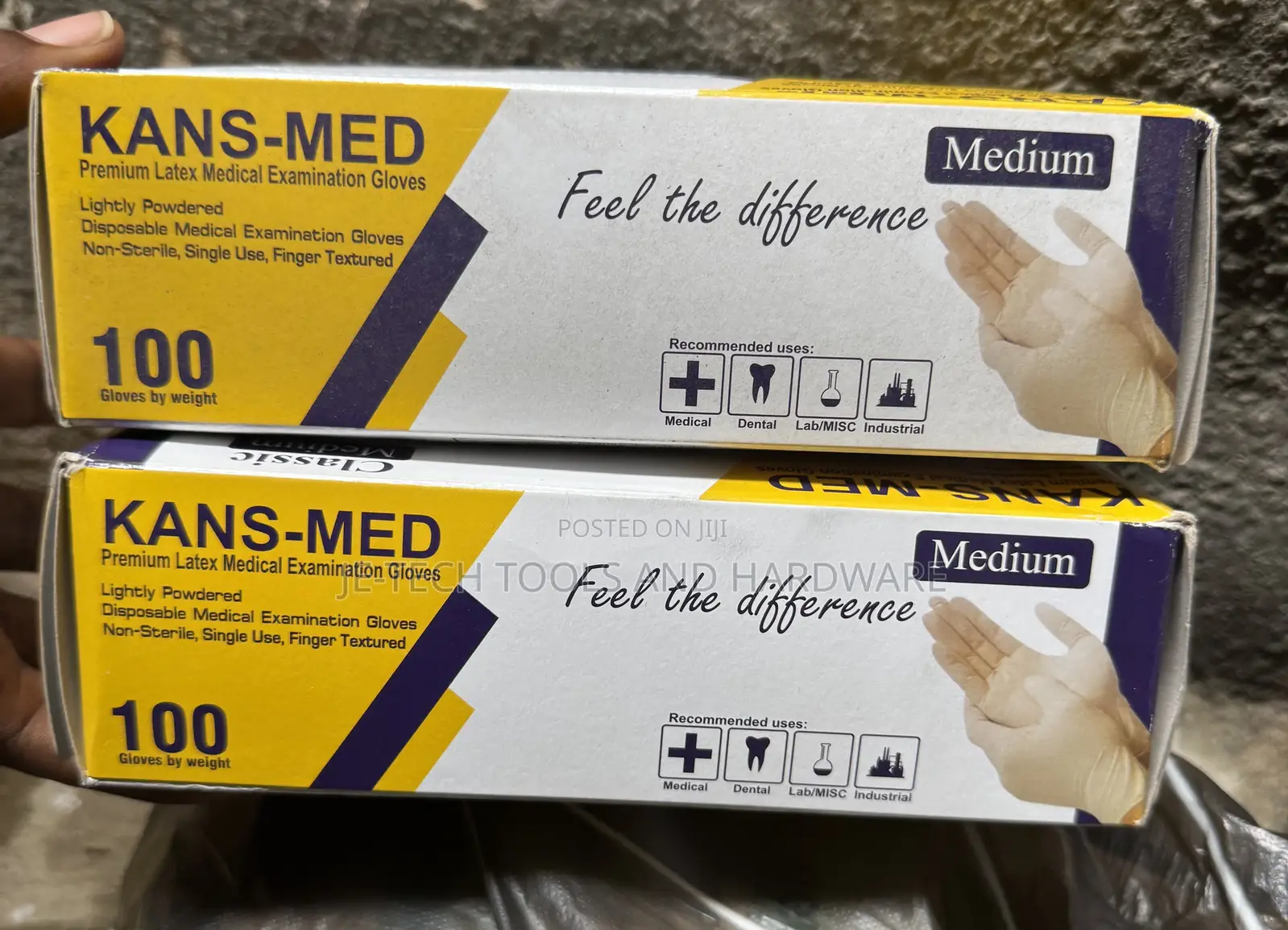 Kans-Med Premium Latex Medical Examination Gloves