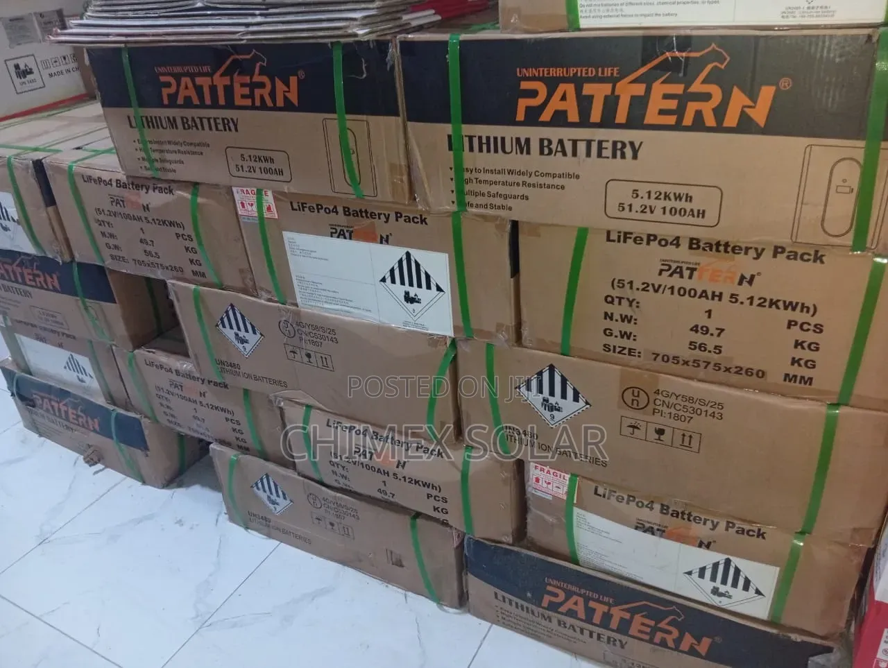 5.12kwh- 100a-51.2v PATTERN Lithium Batteries