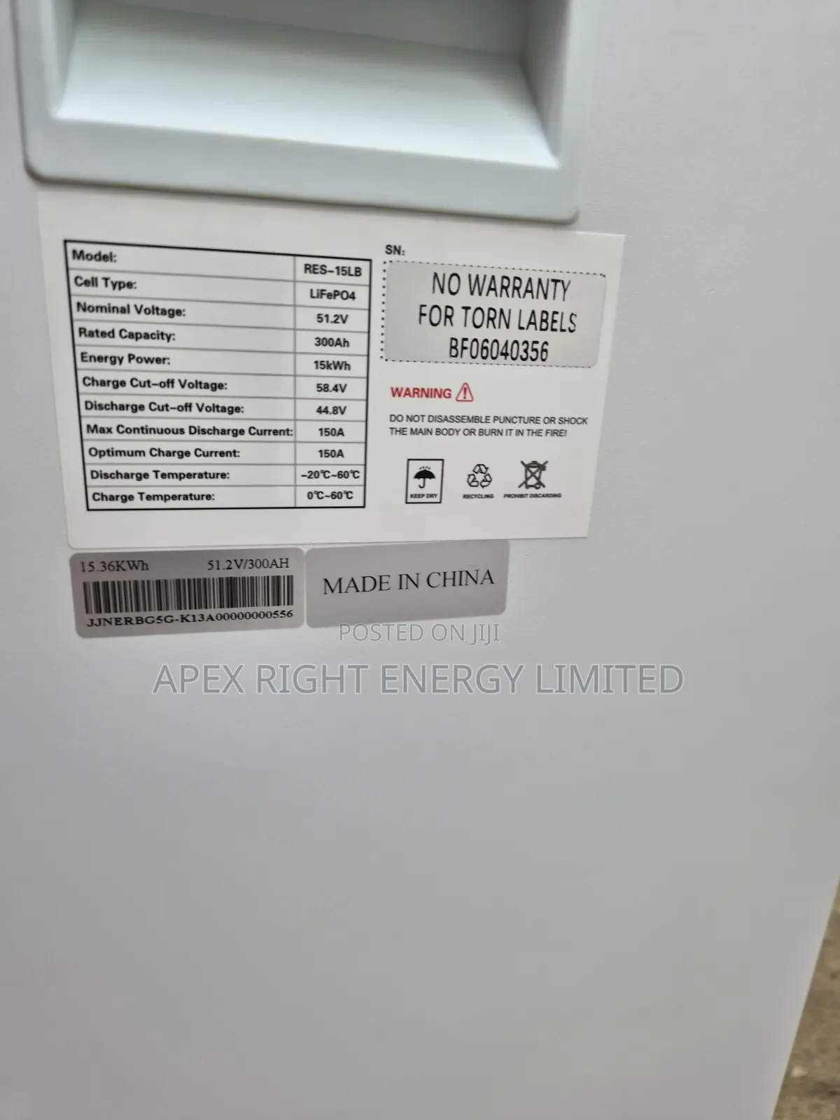 15kwh Hyper Power Lithium Battery 5-Years Warranty