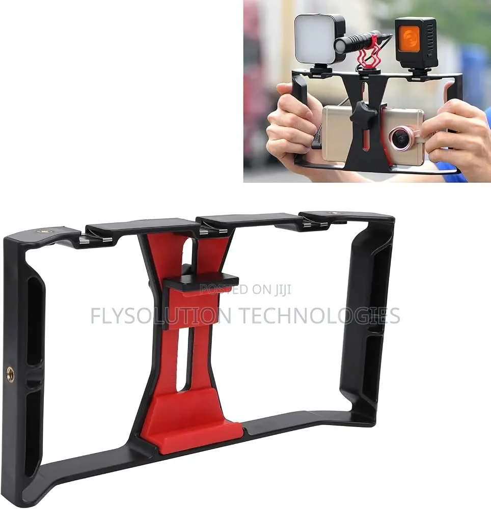Mobile Phone Rig Cage Handheld Smartphone Recording Video Stabilizer
