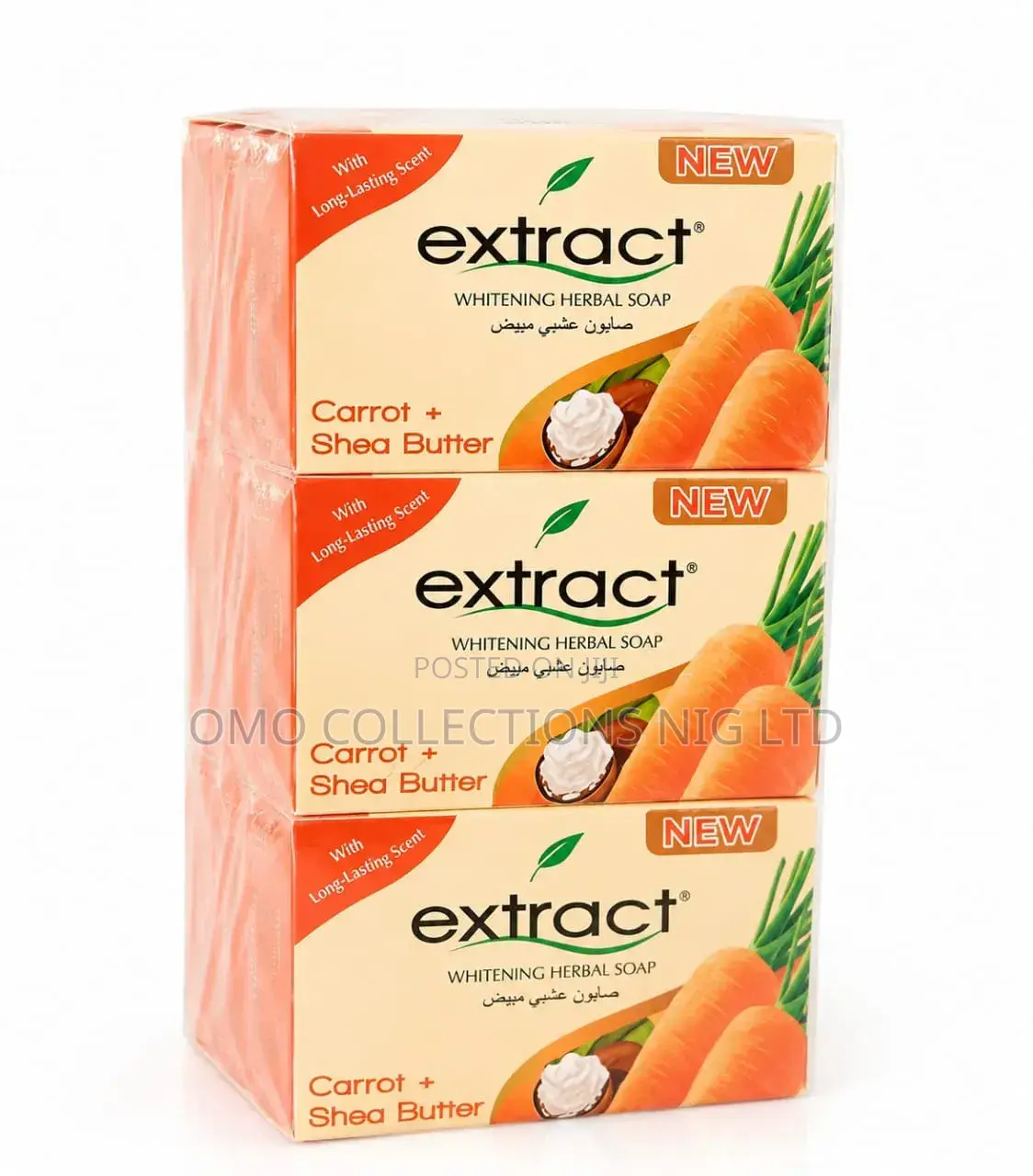 Extract Carrot Shea Soap – 6 Packs