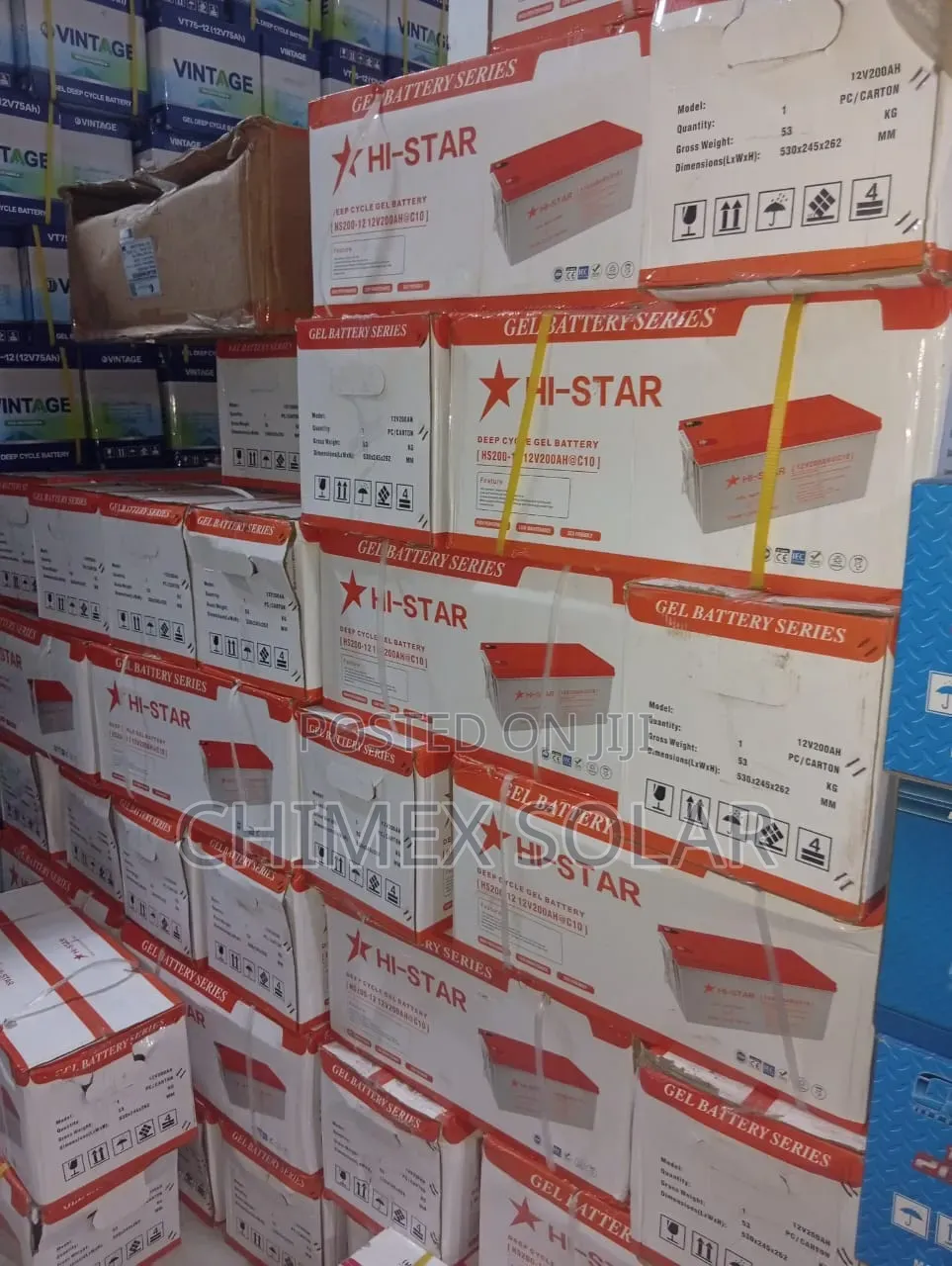 130Ah -12v HI STAR Gel Batteries