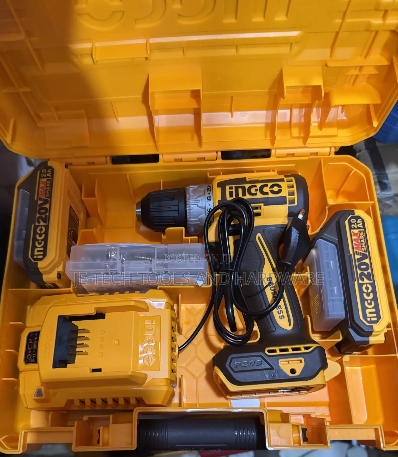 Ingco 20V Cordless Impact Drill Kit