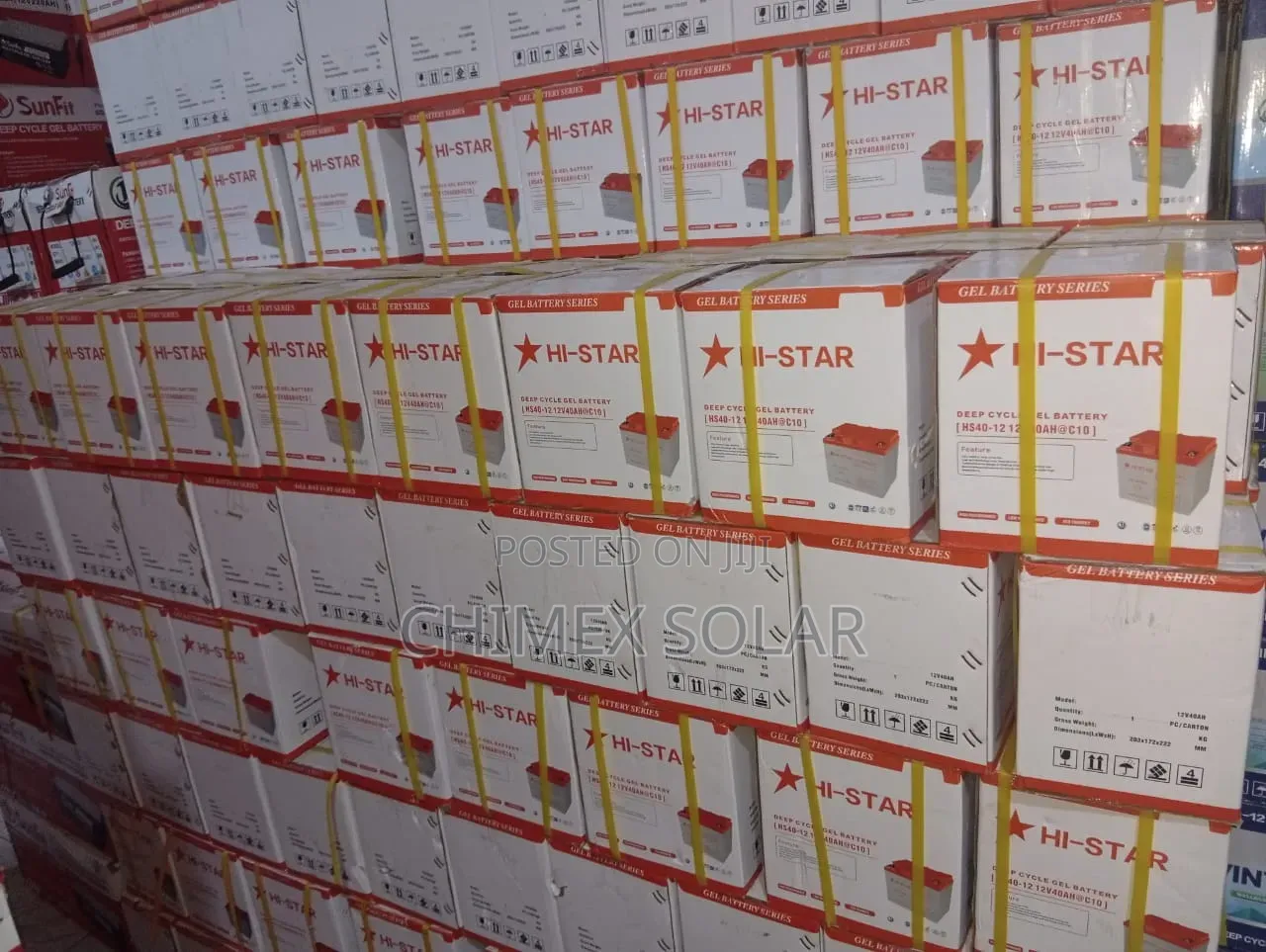 40Ah - 12v HI STAR Gel Batteries
