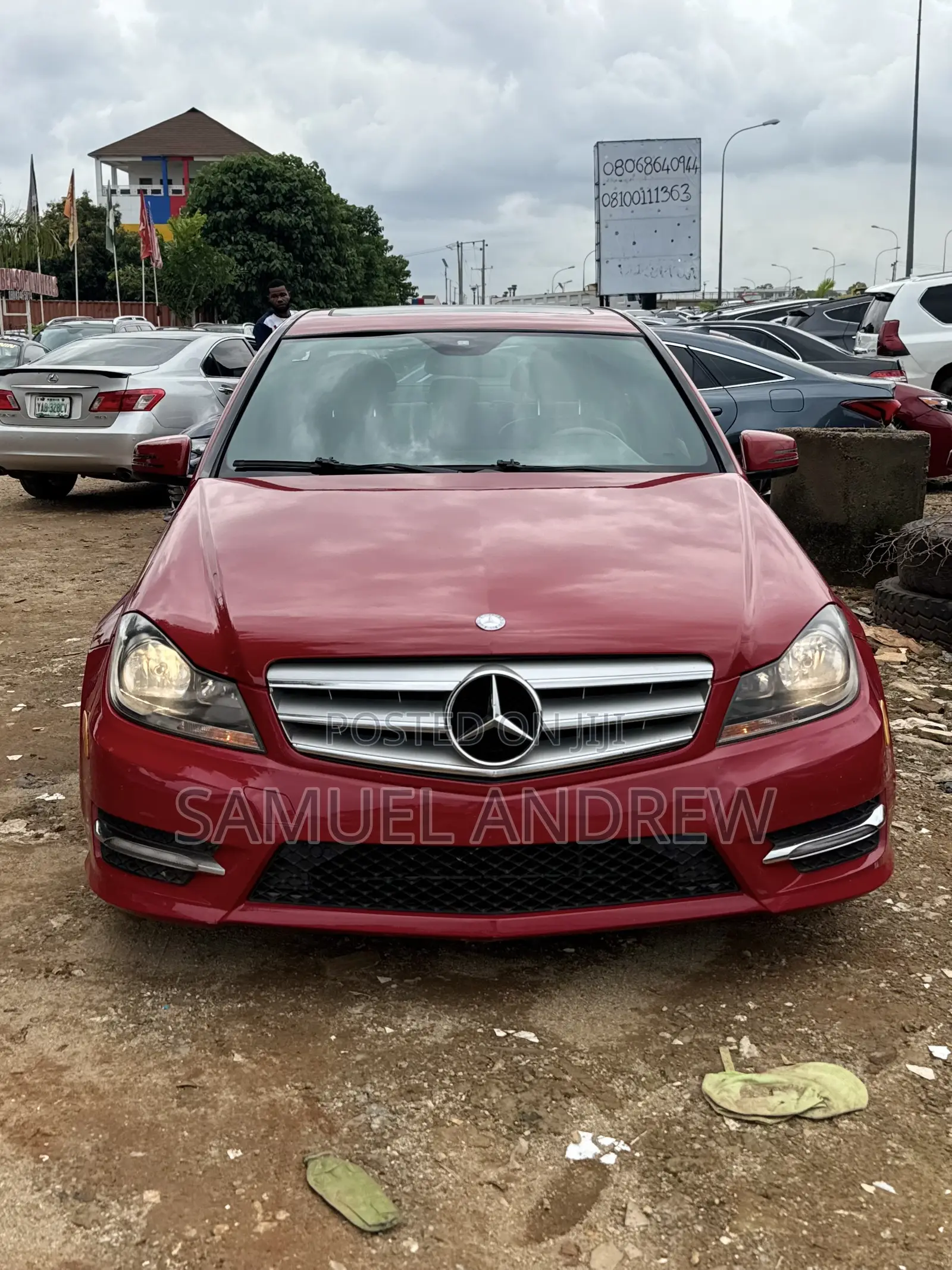 Mercedes-Benz C300 Sport 4Matic Sedan AWD (3.5L 6cyl 7A) 2013 Red