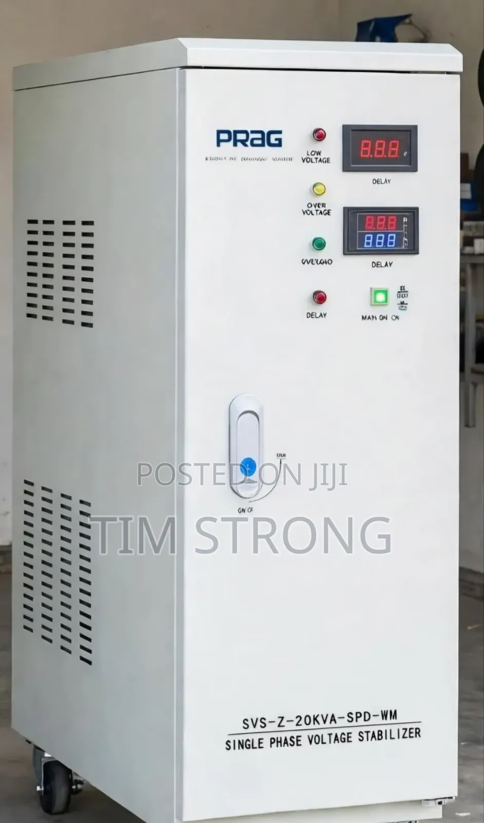 PRAG Automatic Voltage Stabilizer - 20KVA Single Phase SVS-Z-20kva-SPD