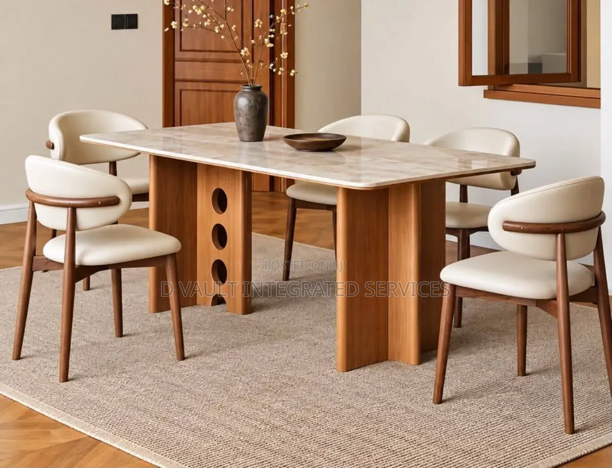 6 Seater Modern Marble Dining