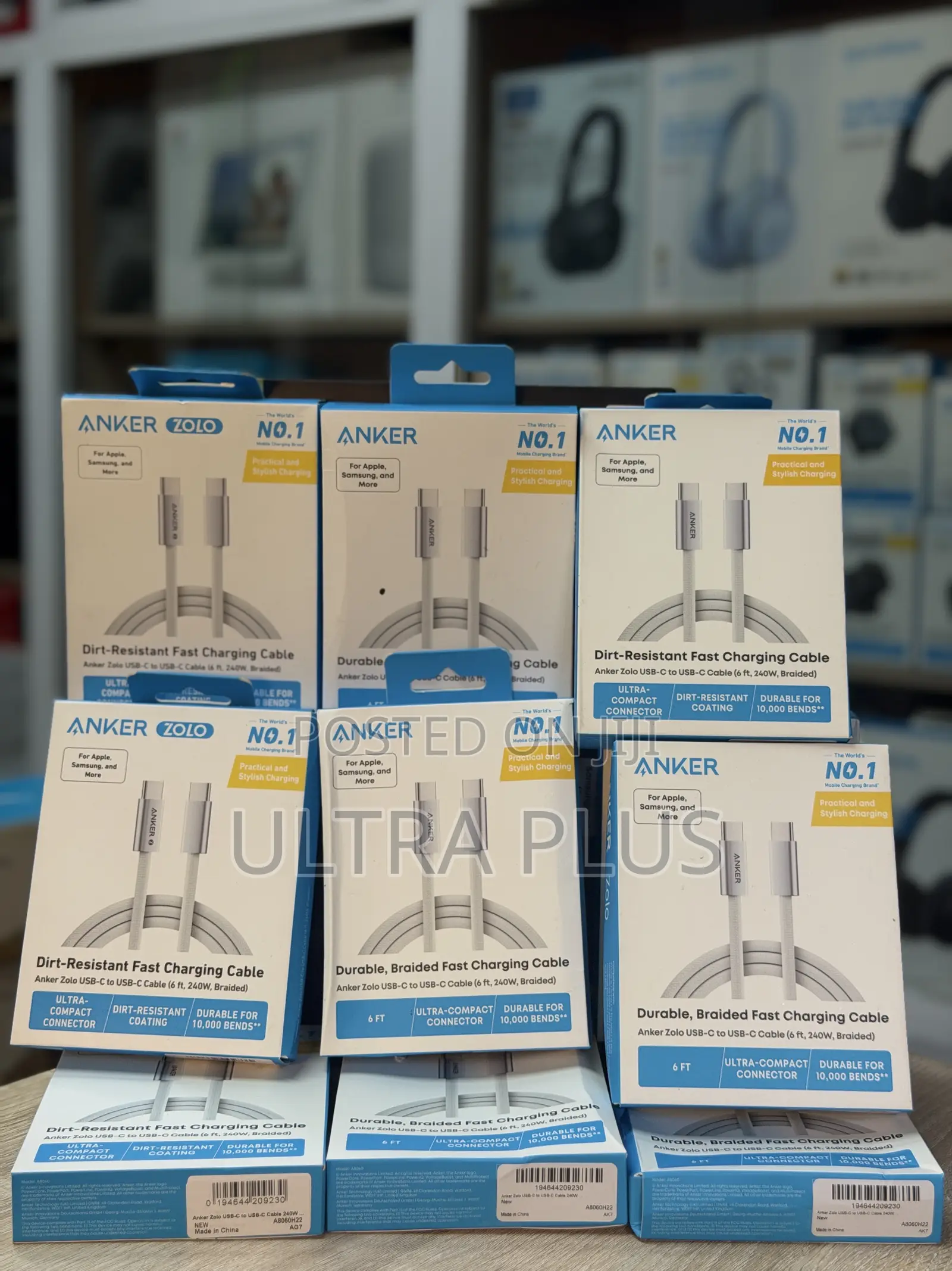 Anker Zolo 240W USB-C to USB-C Cable (6 Ft)