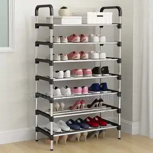 Multi-Layer Shoe Rack With Handrail