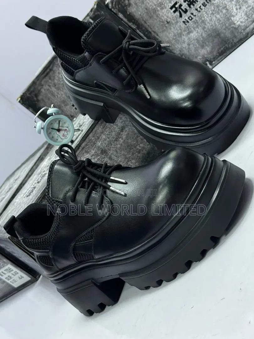 Black High Grade Chunky Shoes ABL 7m