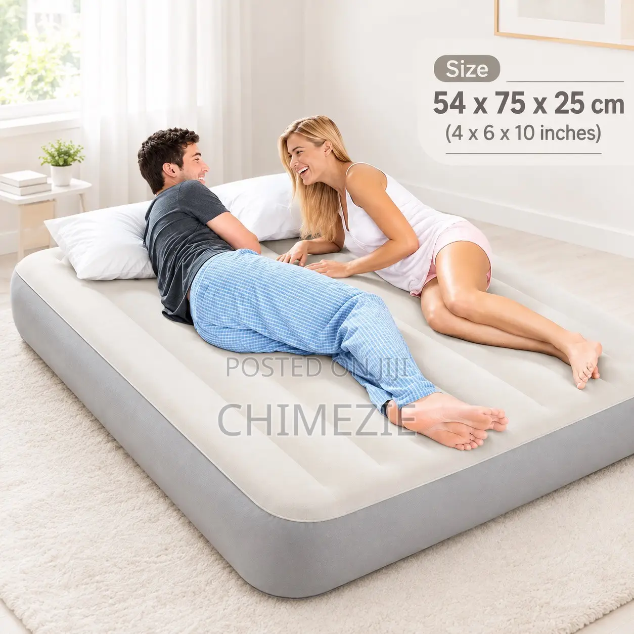 Double Inflatable Mattress With Pump