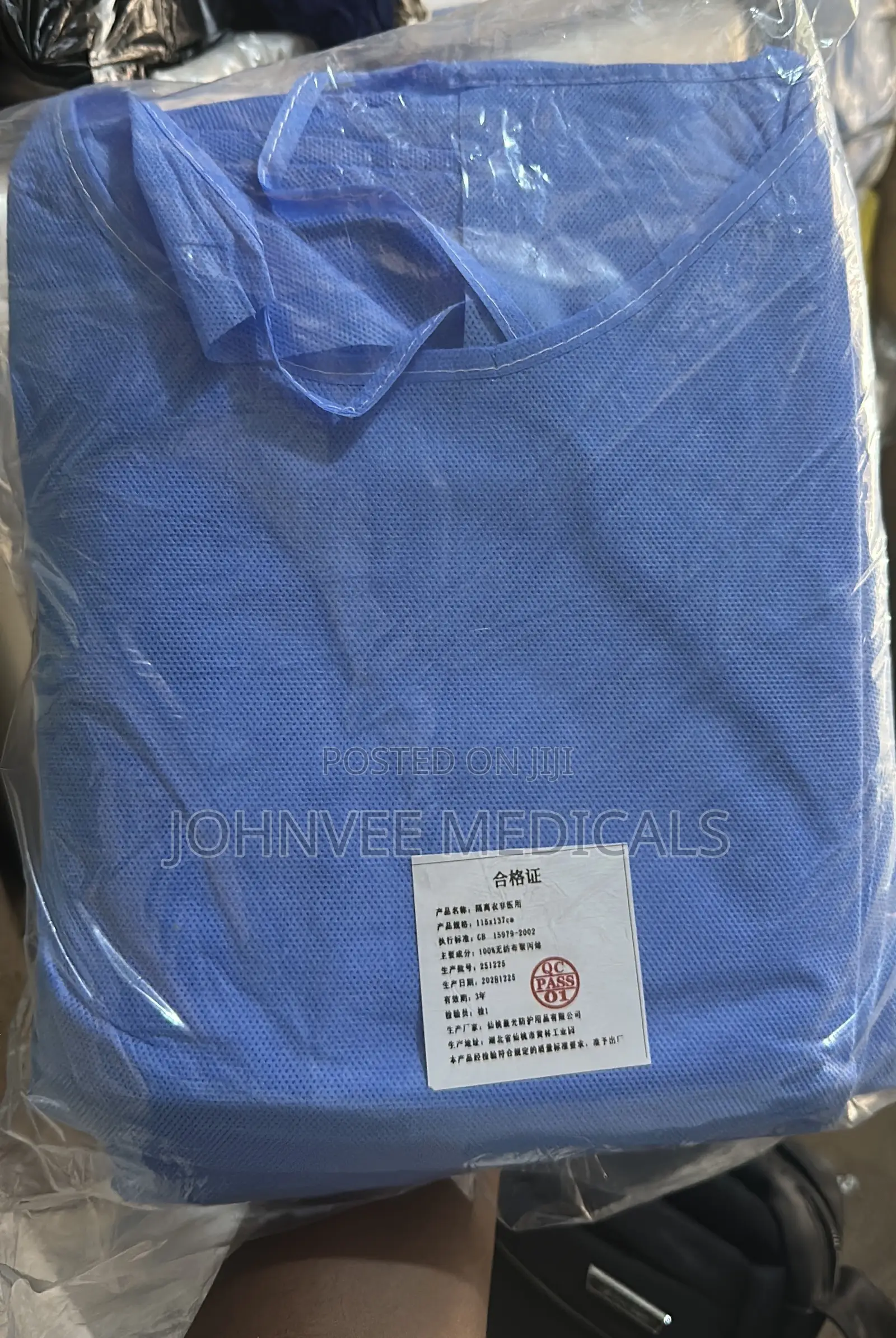 Blue Isolation Gown Pack of 10