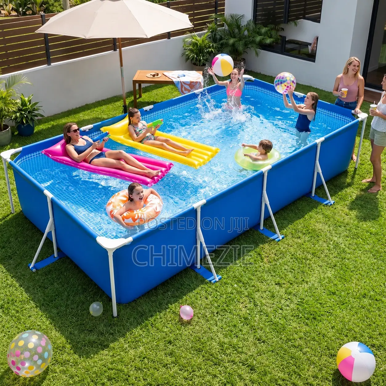 Rectangular Frame Ground Pool (4.50m X 2.20m X 84cm)(15ft X 7ft X 33”)