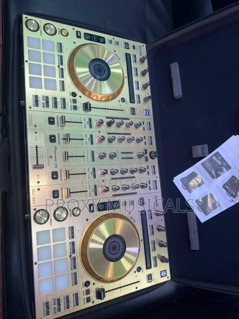 Limited Edition Gold Pioneer Dj DDJ-Sx2 4-Channel Controller