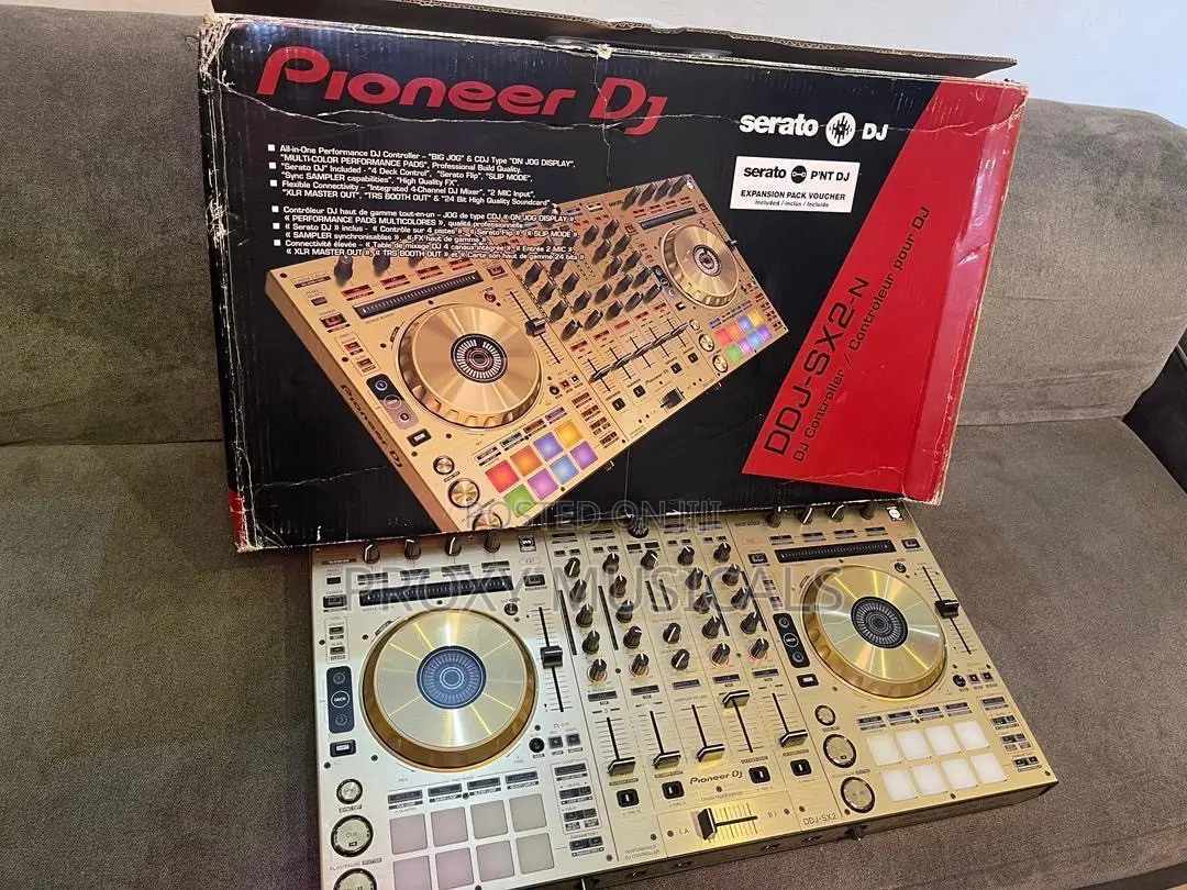 Limited Edition Gold Pioneer Dj DDJ-Sx2 4-Channel Controller