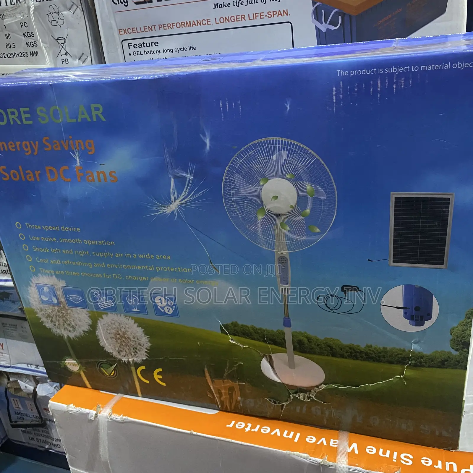 16 Inches Solar Fan