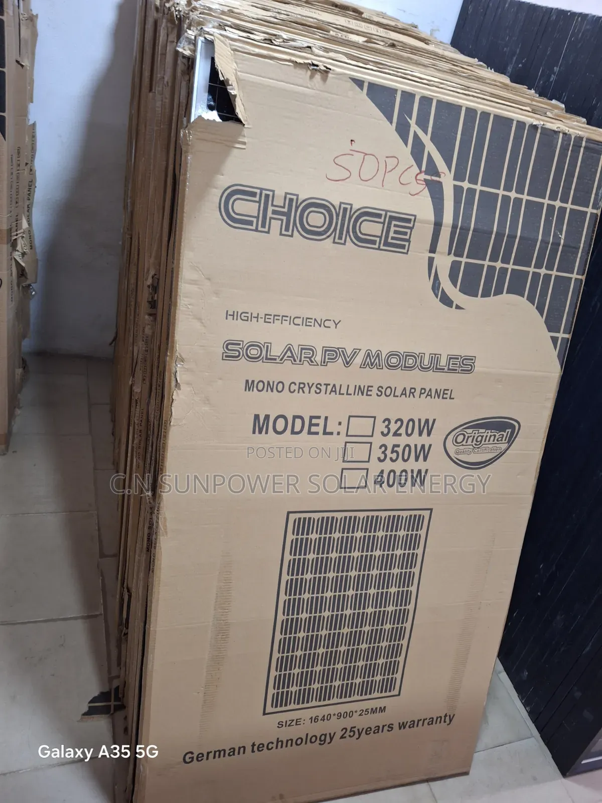350watts Monocrystalline Solar Panels