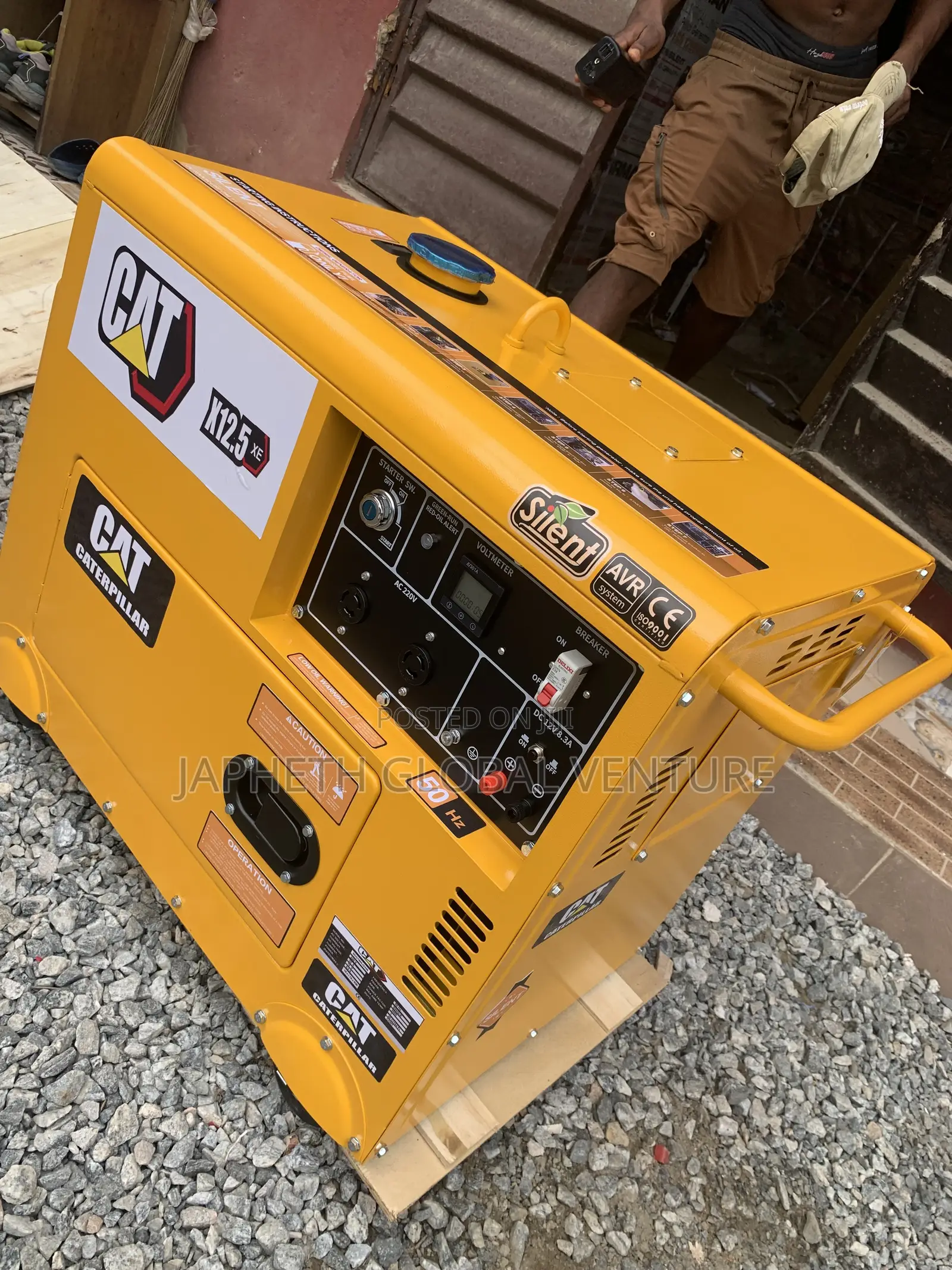 12.5kva CAT Soundproof Generator With 100% Copper Coil