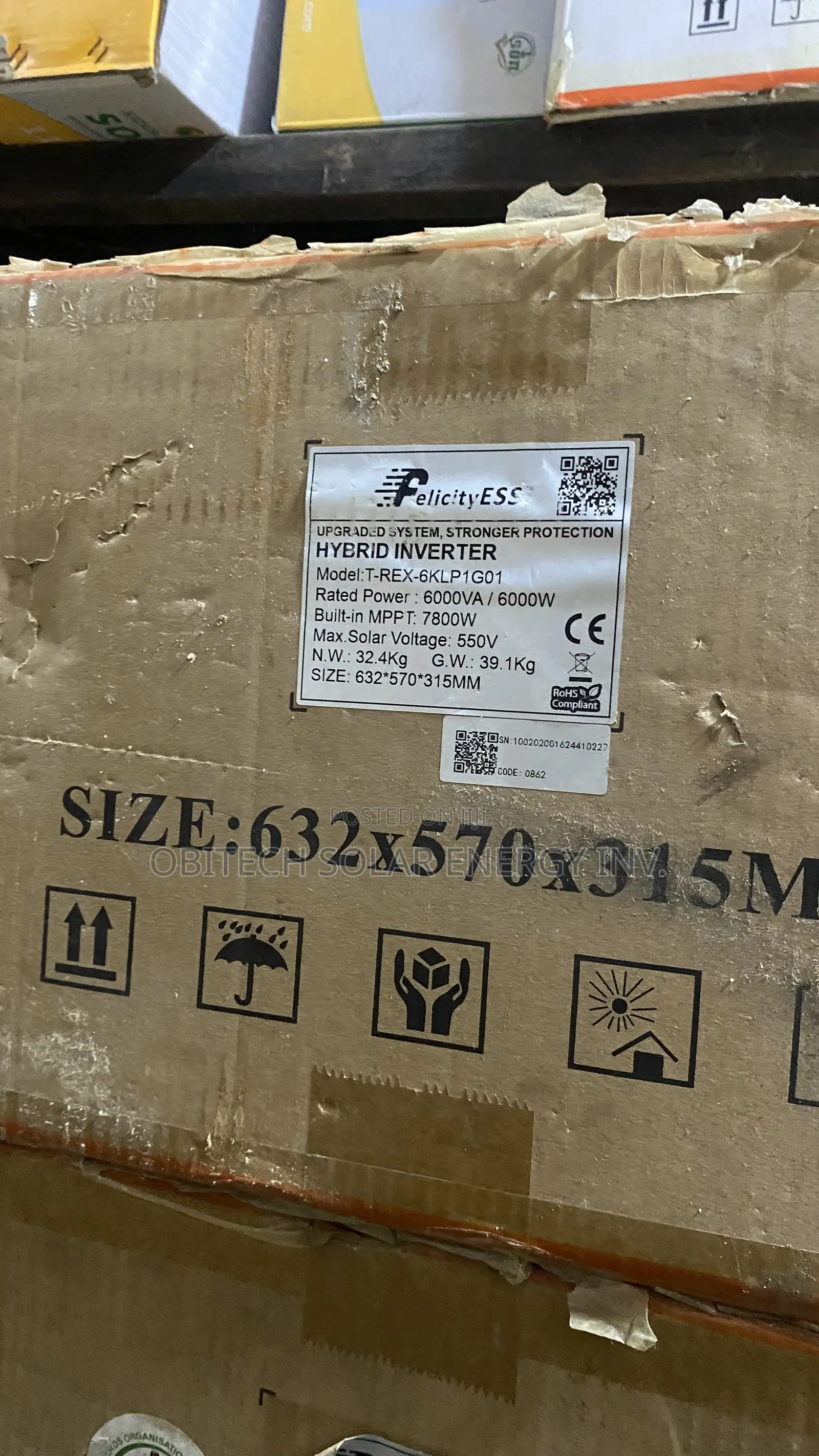6KVA 48V Felicity Hybrid Inverter