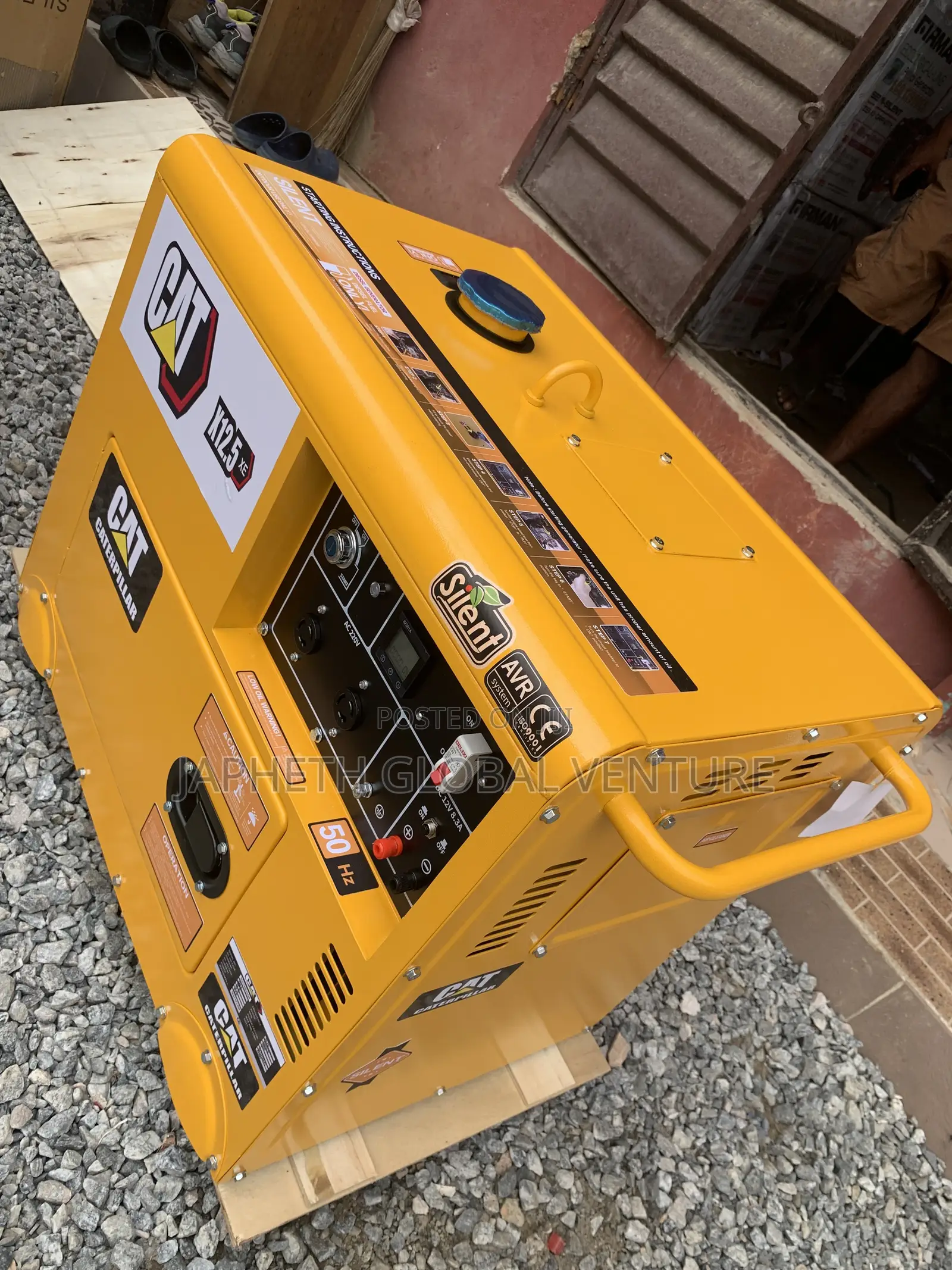 Original CAT Soundproof Generator 12.5kva 100% Copper