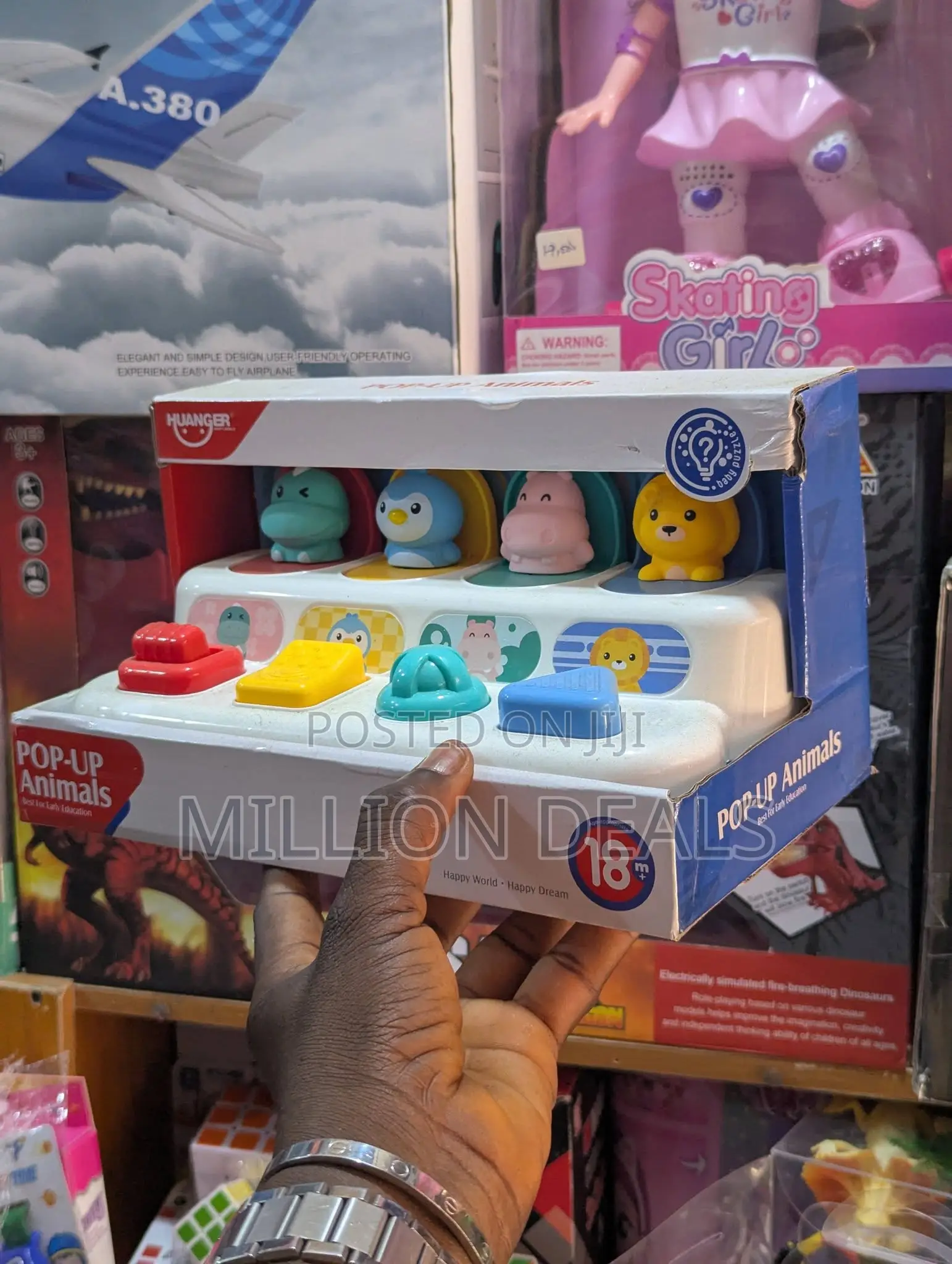 Pop Up Animals Toy Age 18mnth+