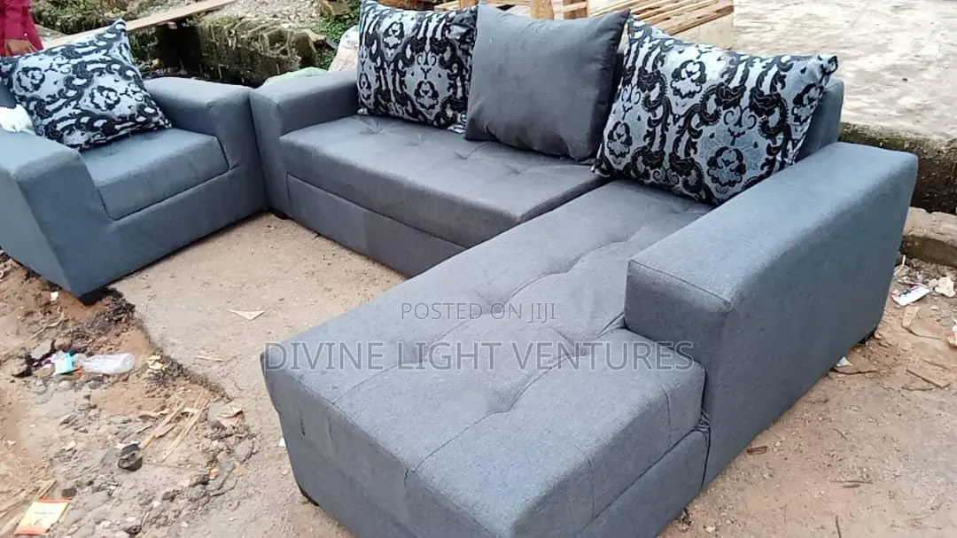 Gray Colour 7 Seaters Sofa.