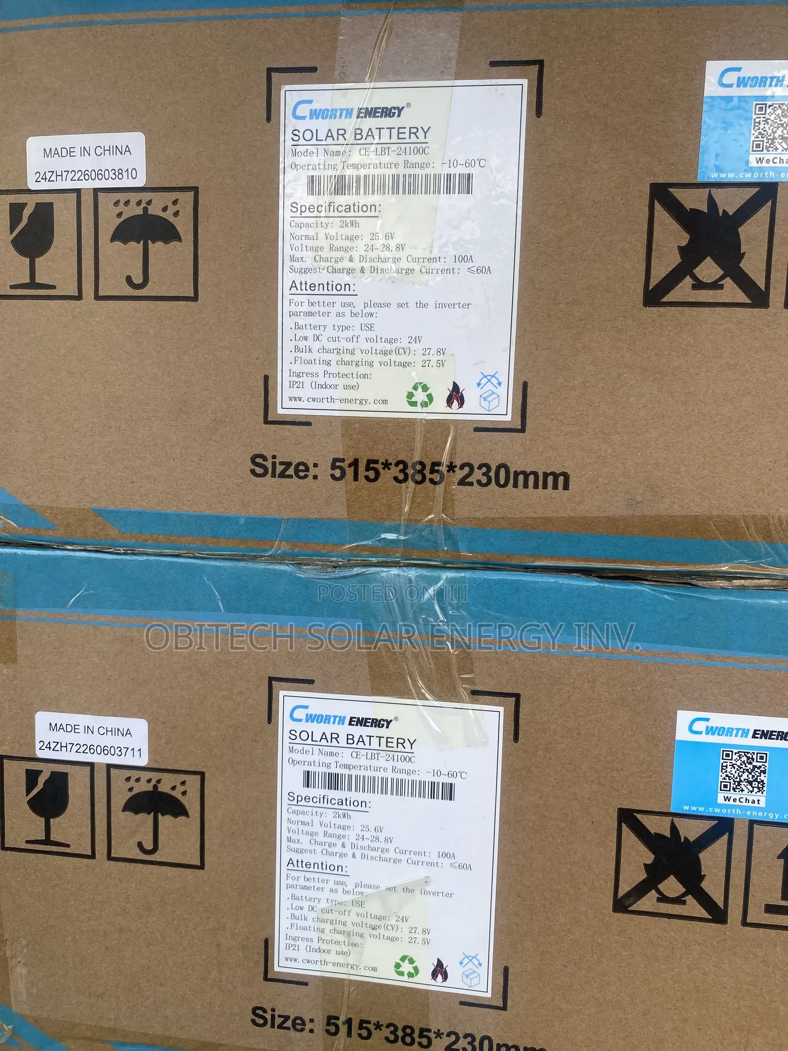 2kwh 24v Cworth Lithium Battery