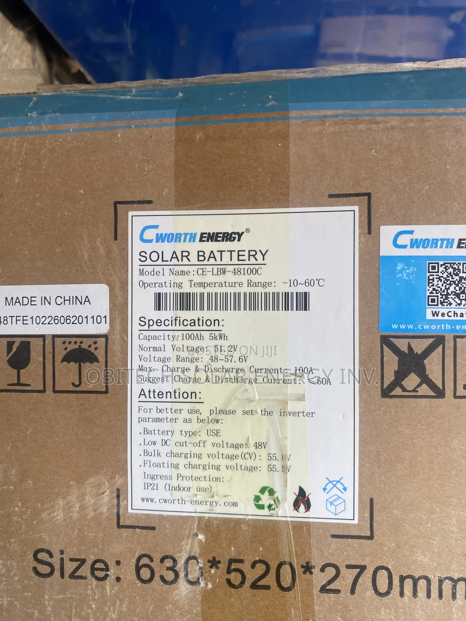 5kWh 48V Cworth Lithium Battery