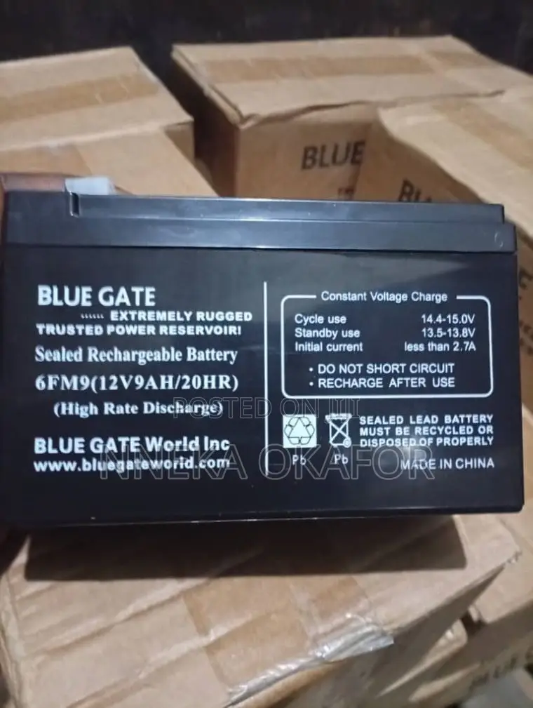 Blue Gate 12v/9ah Battery