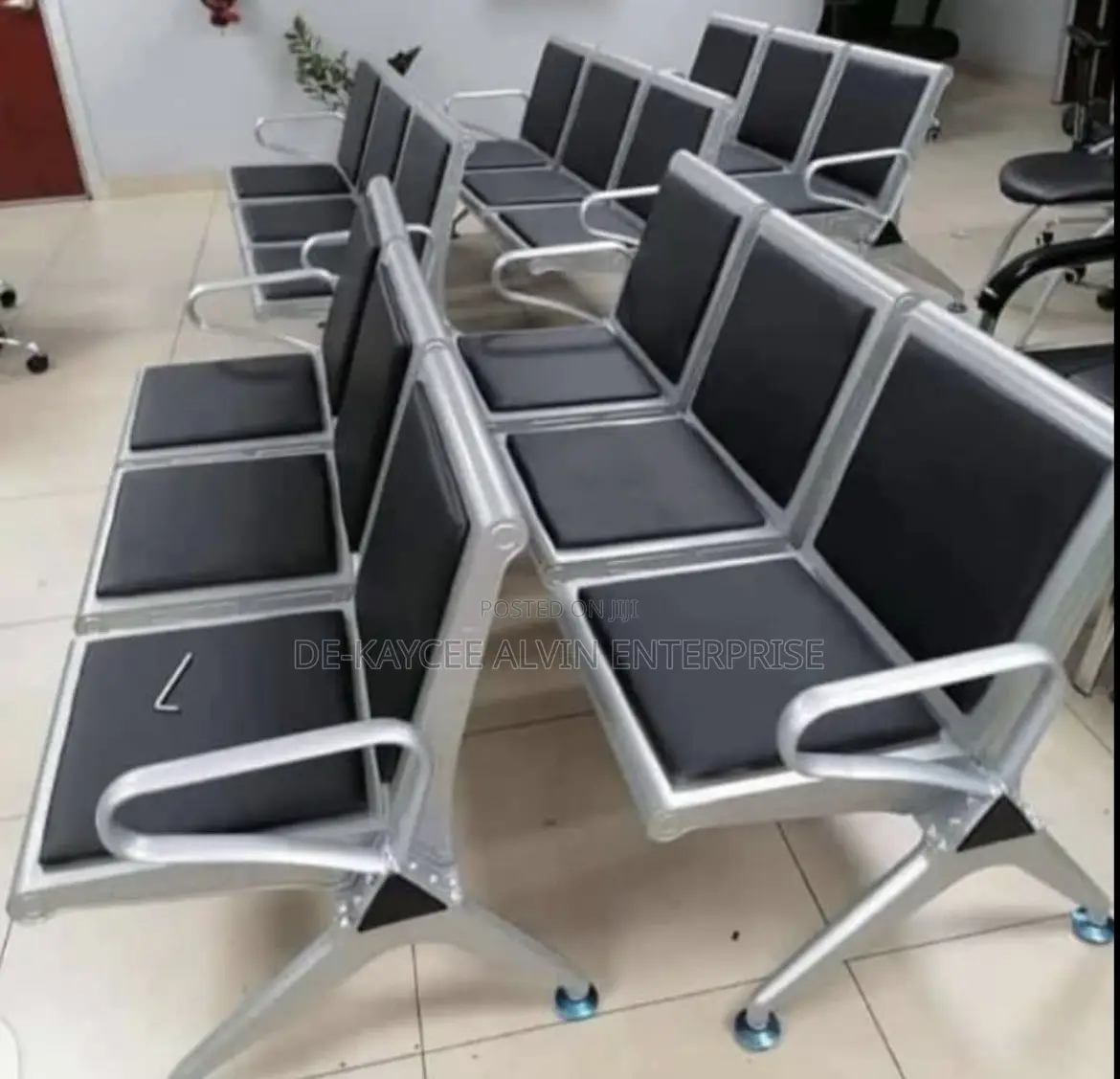 3-Seater Reception Waiting Chairs