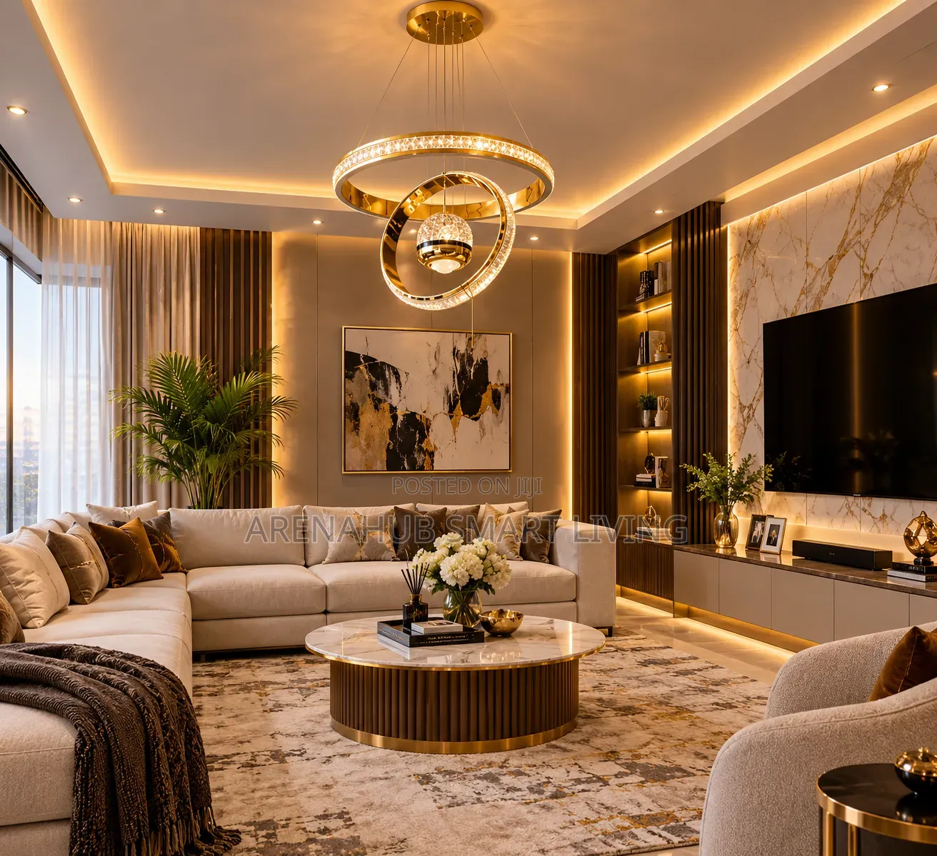 Modern Simple LED European Chandelier Living Room Dining Room