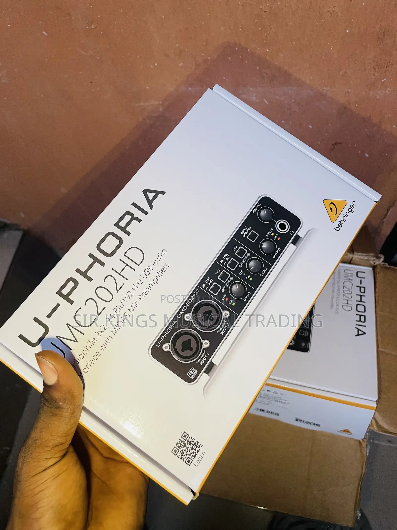 Behringer U-Phoria Umc202hd Studio Sound Card