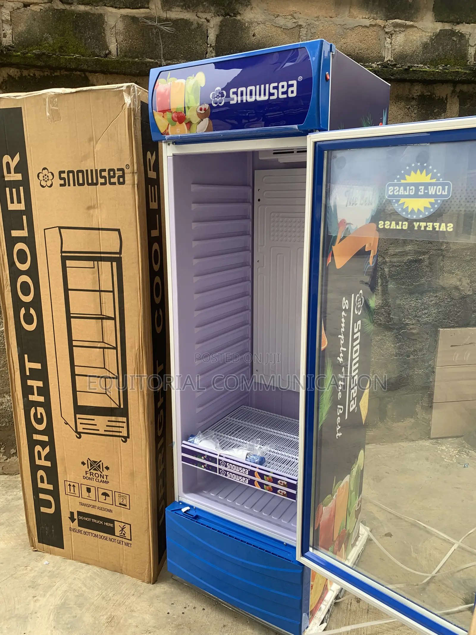 500L SNOWSEA Supermarket Glass Chiller