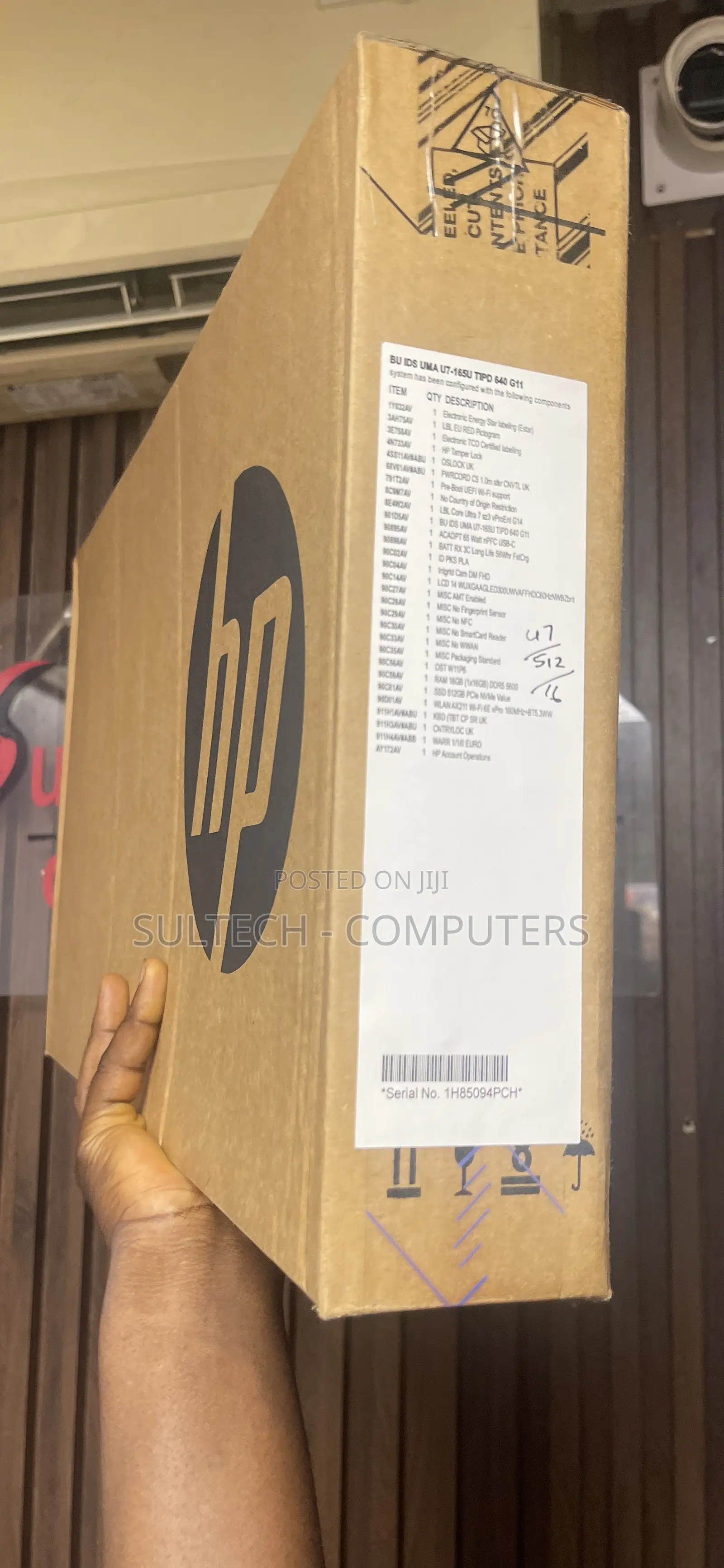 New Laptop HP EliteBook 640 G11 16GB Intel Core Ultra 7 SSD 512GB