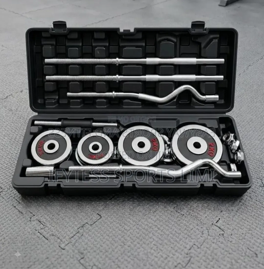 55kg Chrome Dumbbell With Kettle Bell Handles