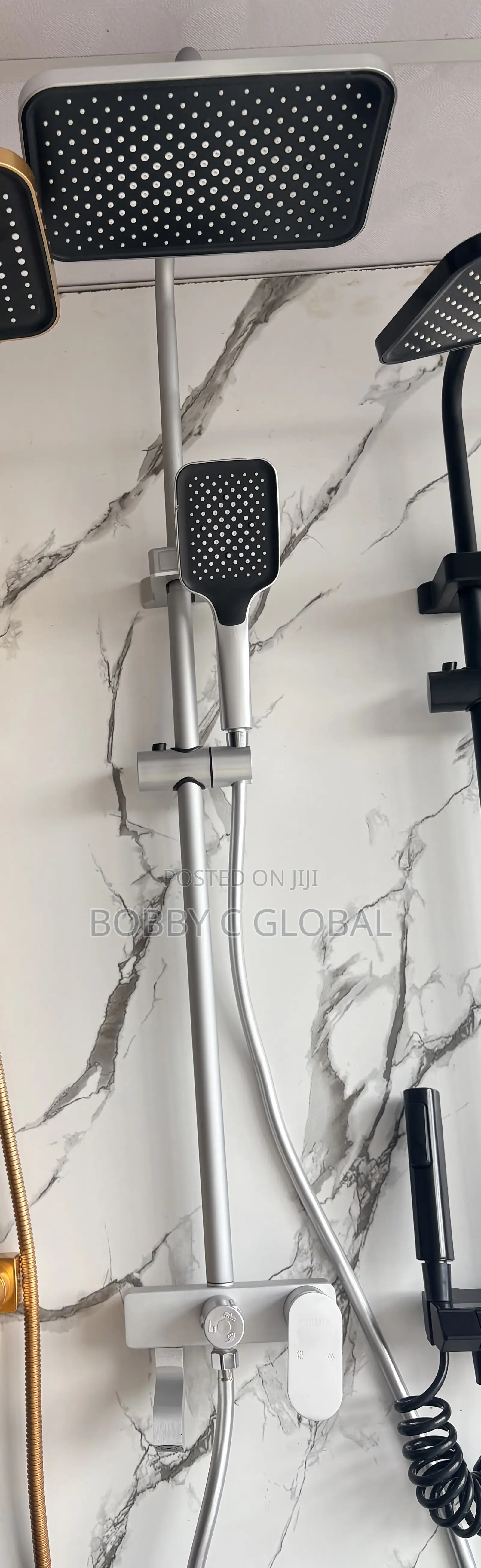 Luxury White Aluminium Shower